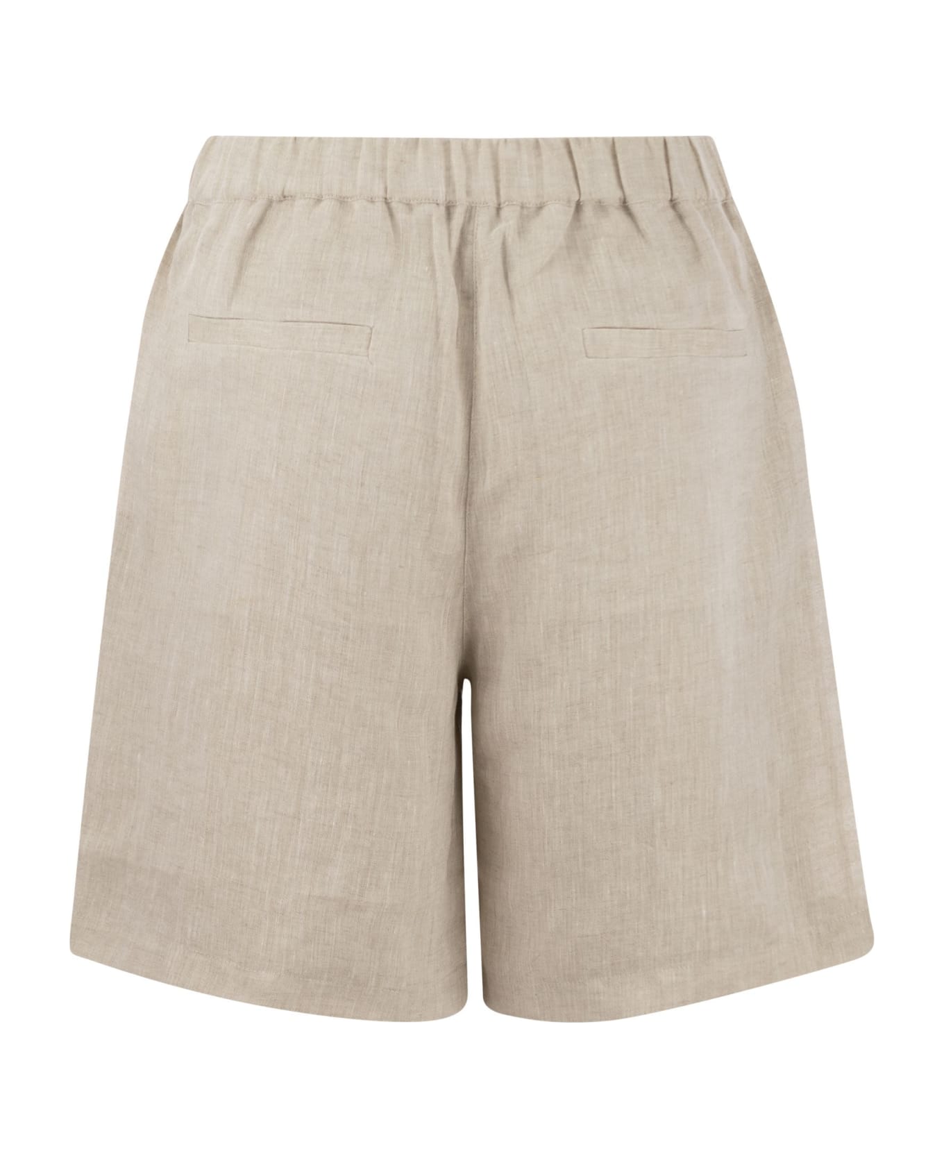 Brunello Cucinelli Linen Shorts - Natural