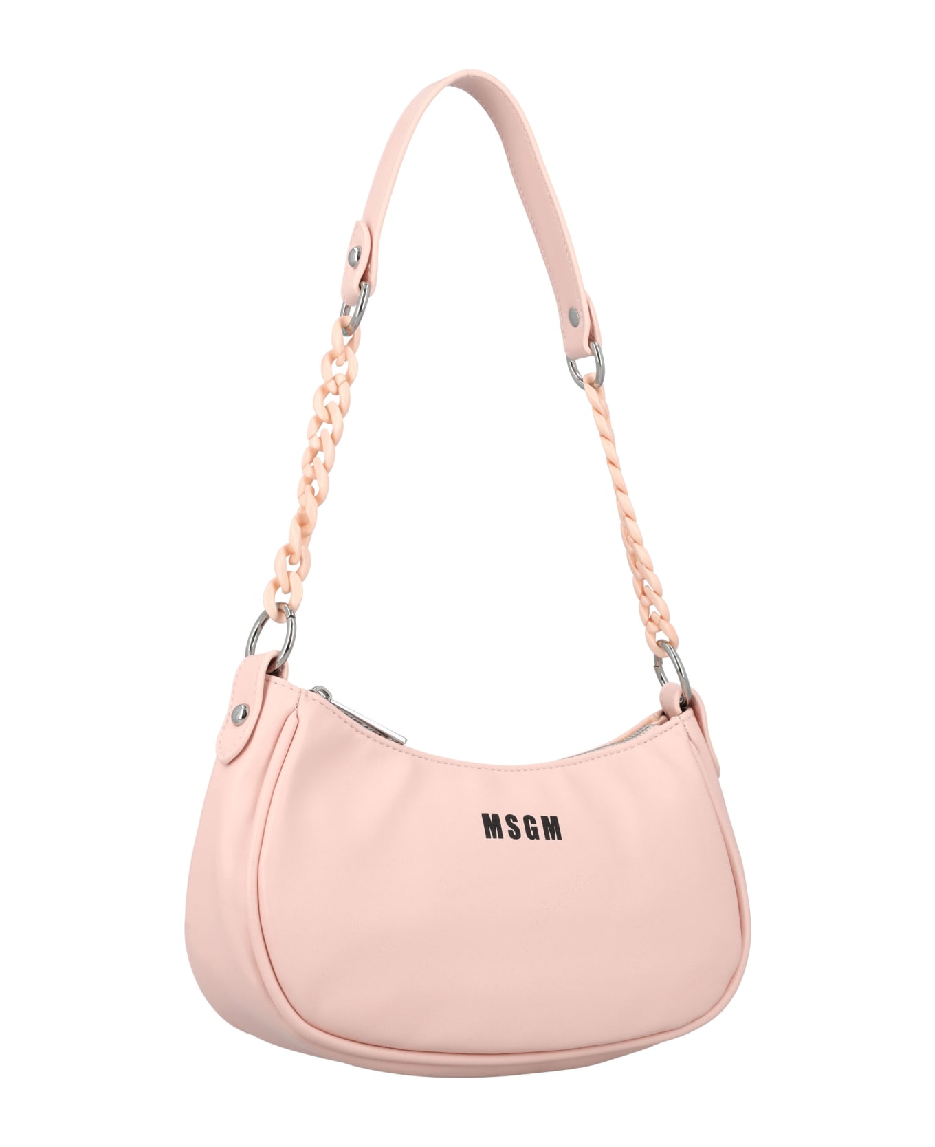 MSGM Eco-leather Shoulder Bag - LIGHT PINK