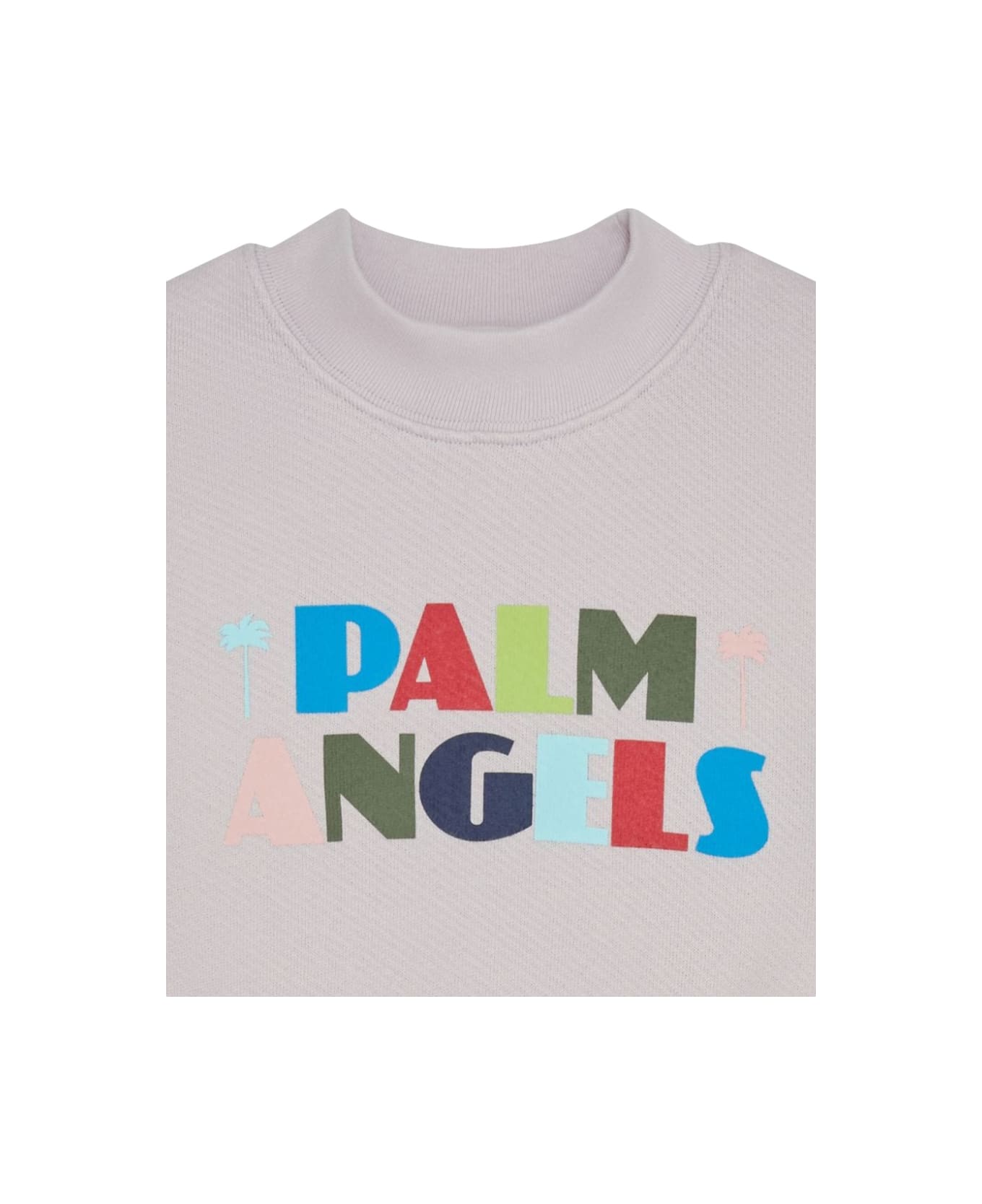 Palm Angels Crew Neck Seasonal Logo - LILAC