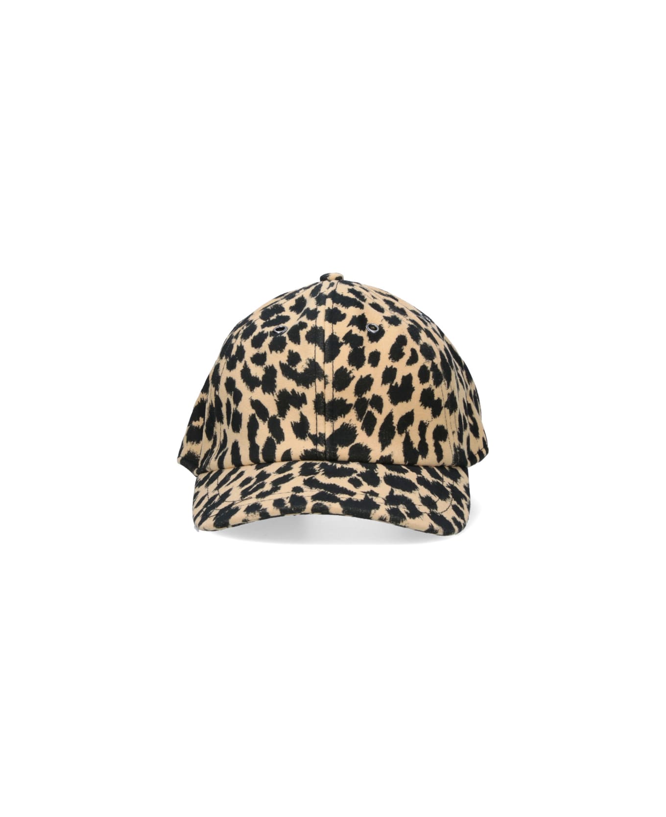Aspesi Animal Print Baseball Cap - Brown