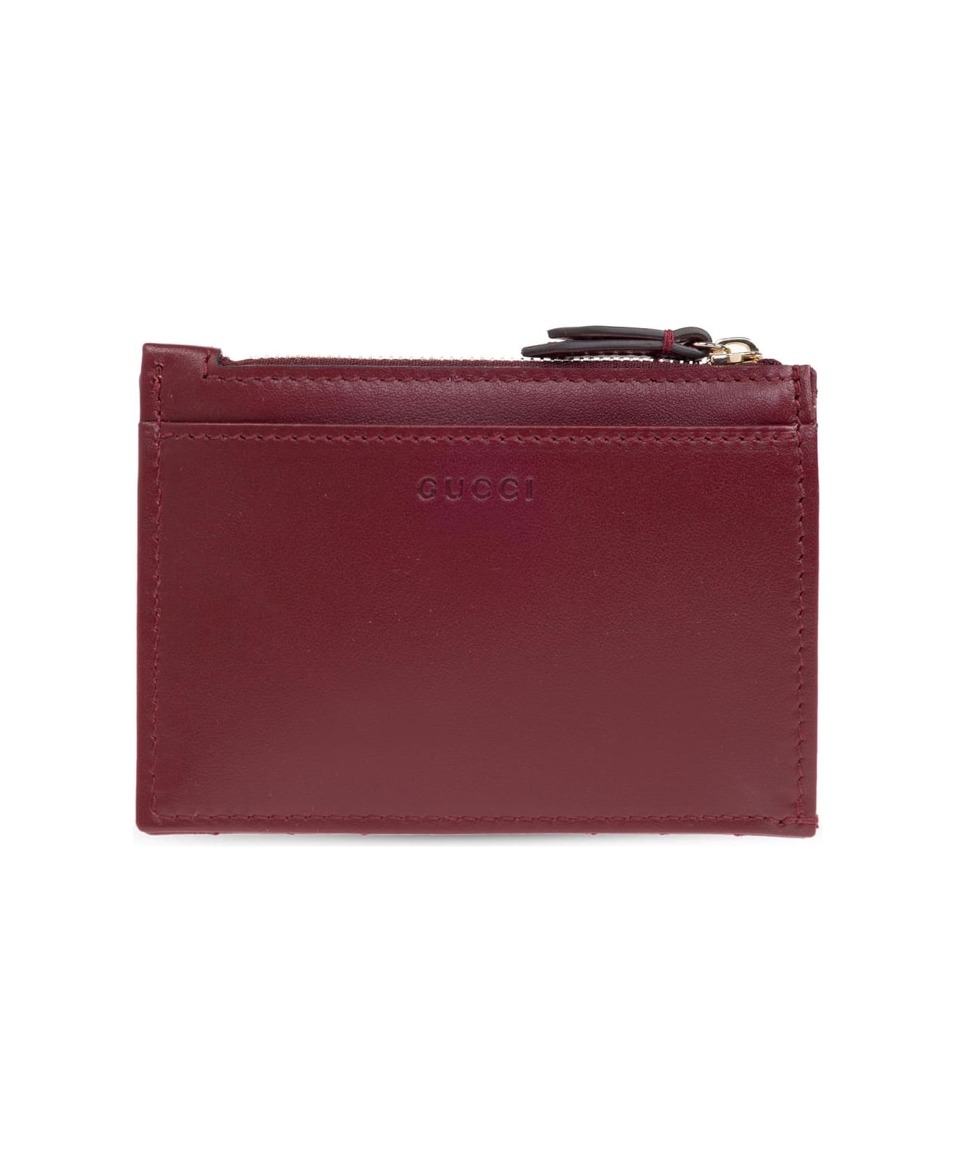 Gucci Leather Key Case - BORDEAUX