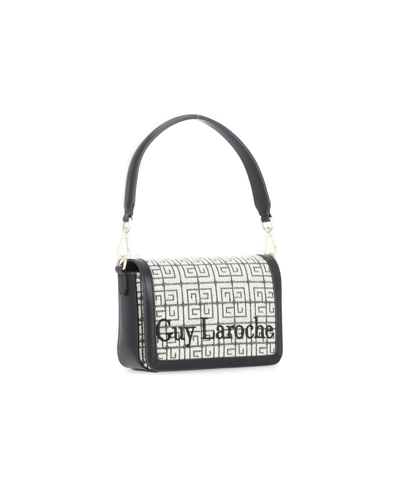 Guy Laroche Monogram Shoulder Bag - Black