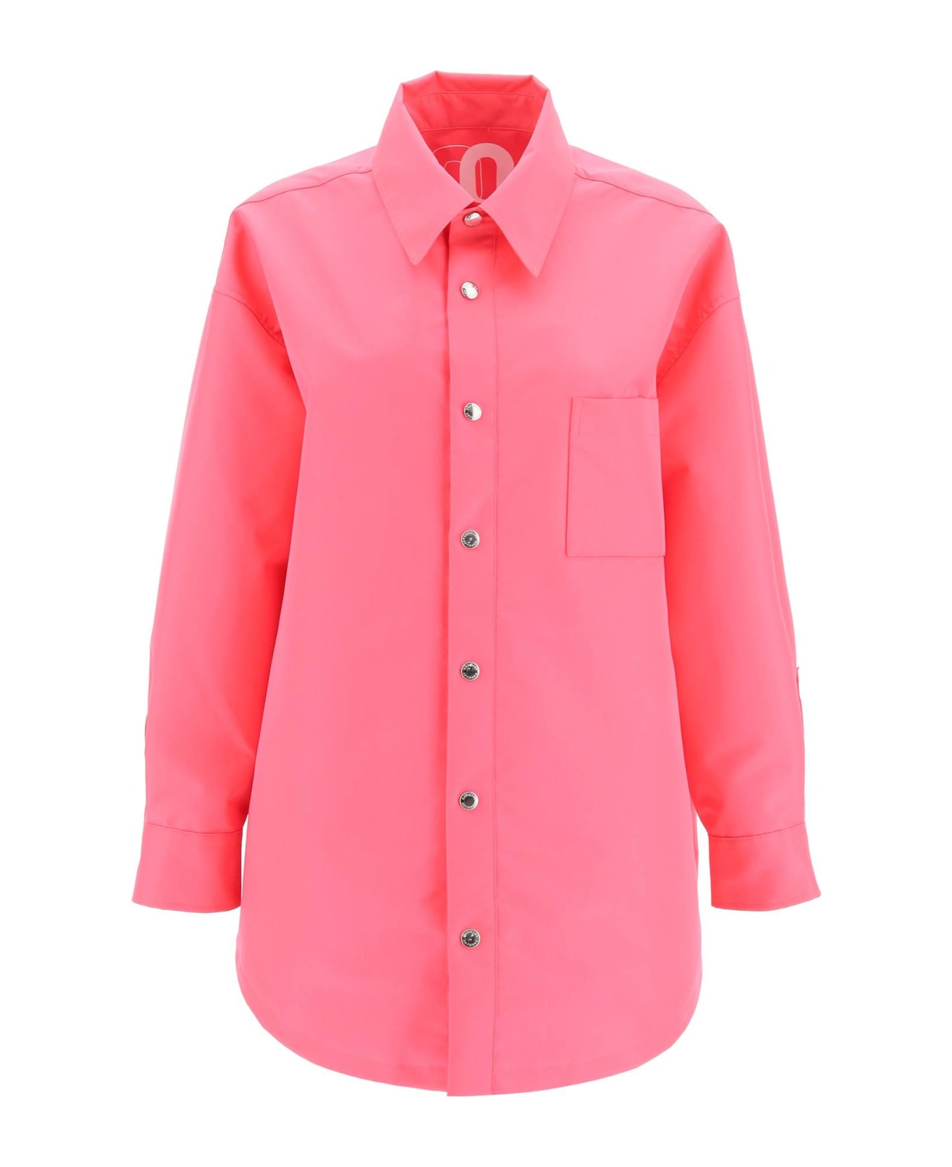 Khrisjoy Oversized Boyfriend Shirt Jacket - FLAMINGO PINK (Fuchsia) シャツ