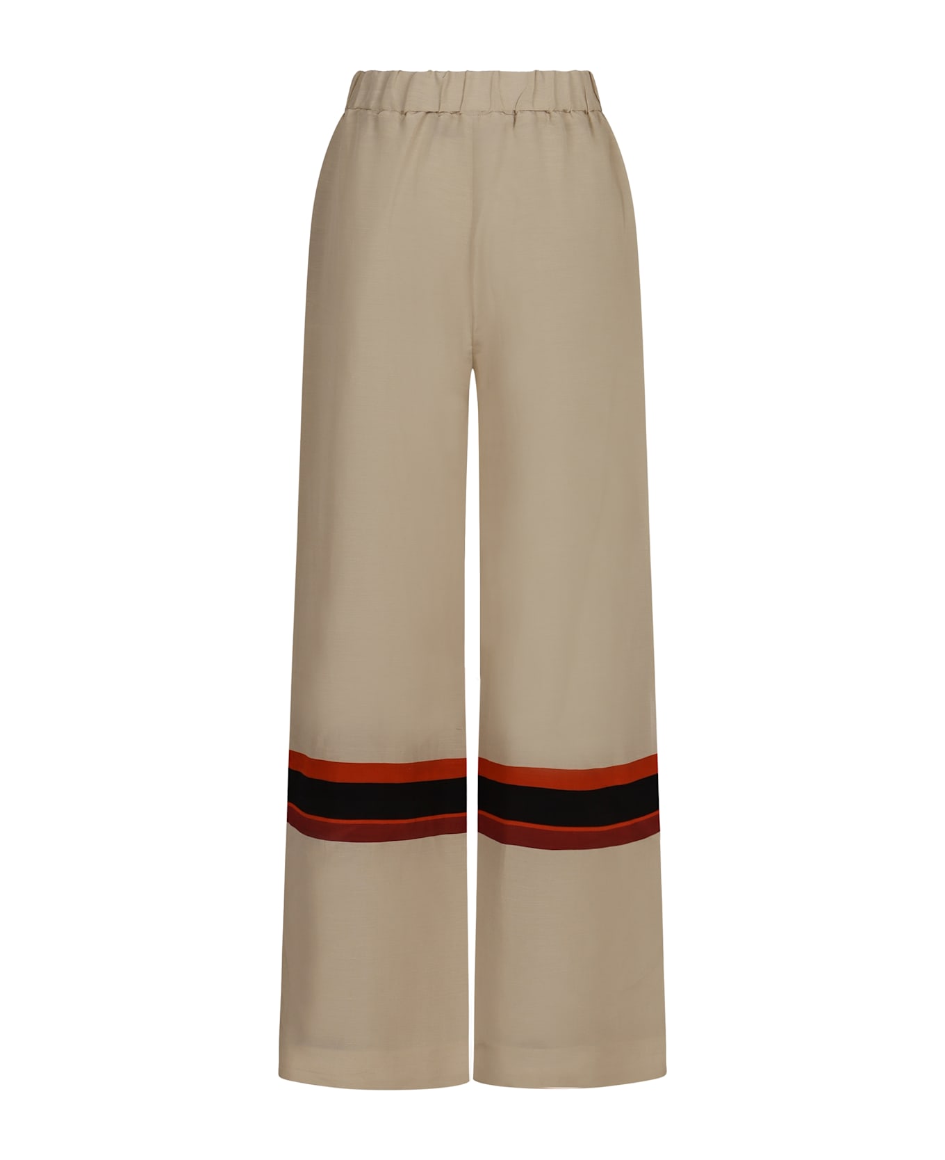 Raquel Diniz Linen And Silk Trousers - Ecru