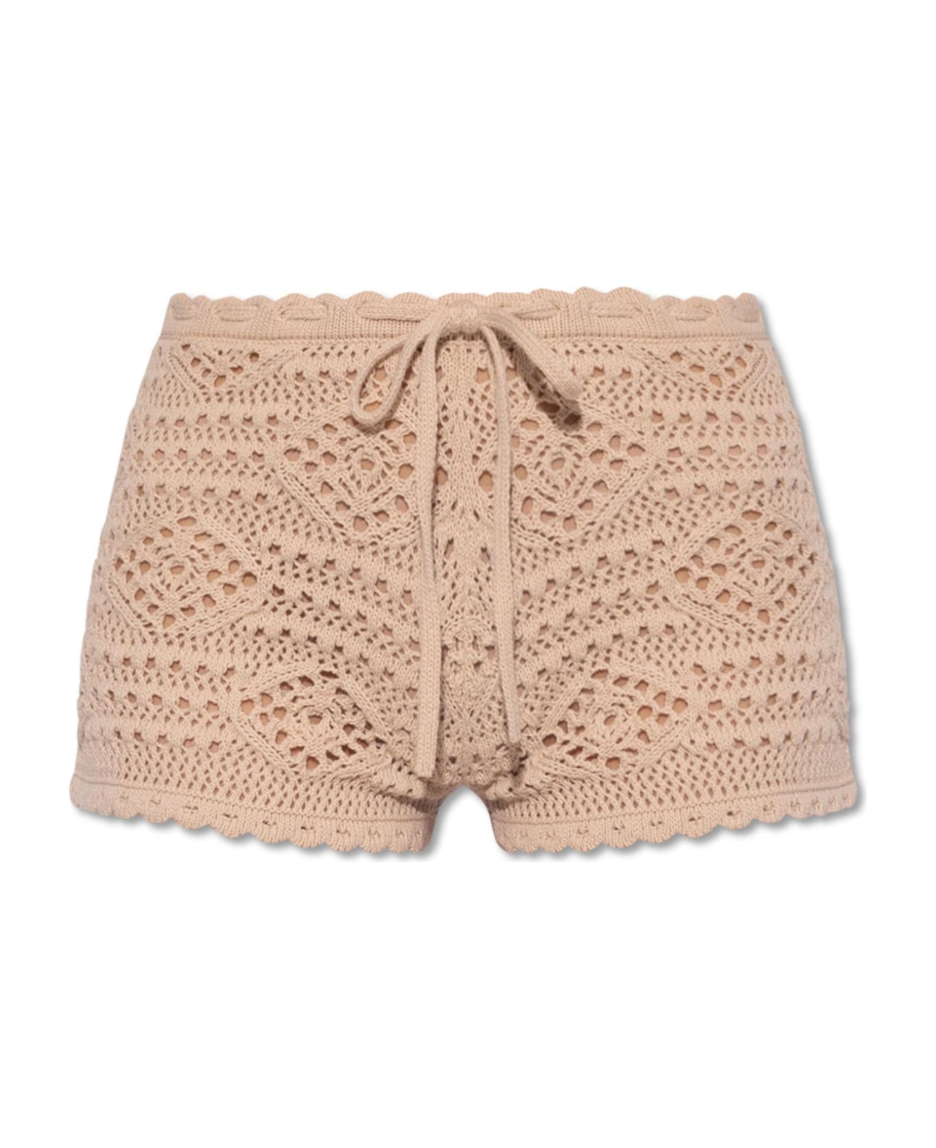 Saint Laurent Wool Shorts - Pink