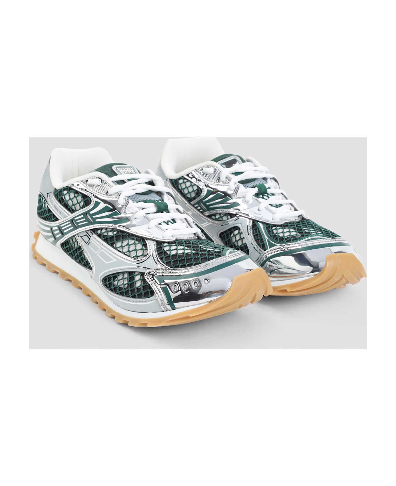 Bottega Veneta Orbit Sneakers - Biliard Silver