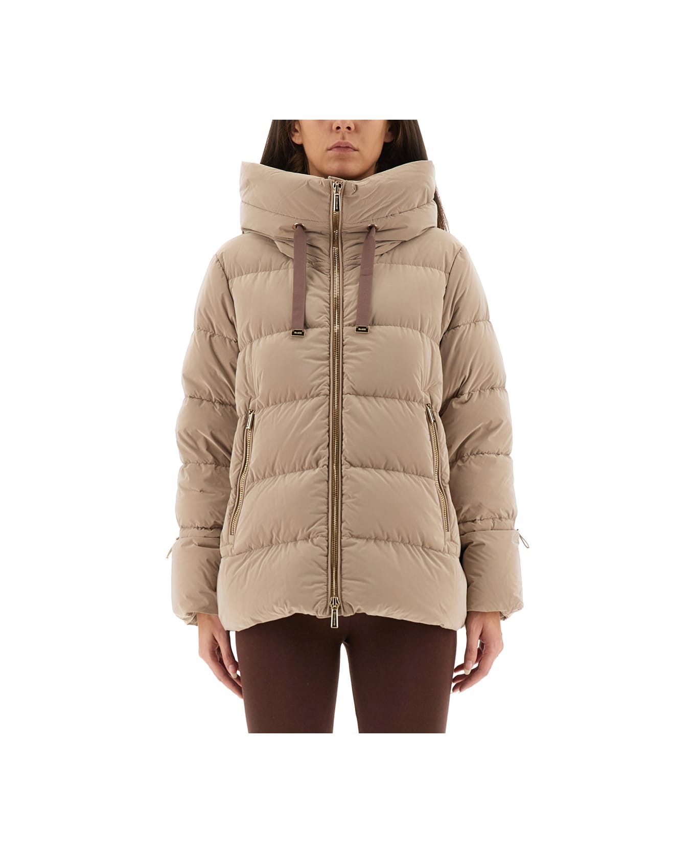Moorer Padded Jacket "gadia" - BEIGE