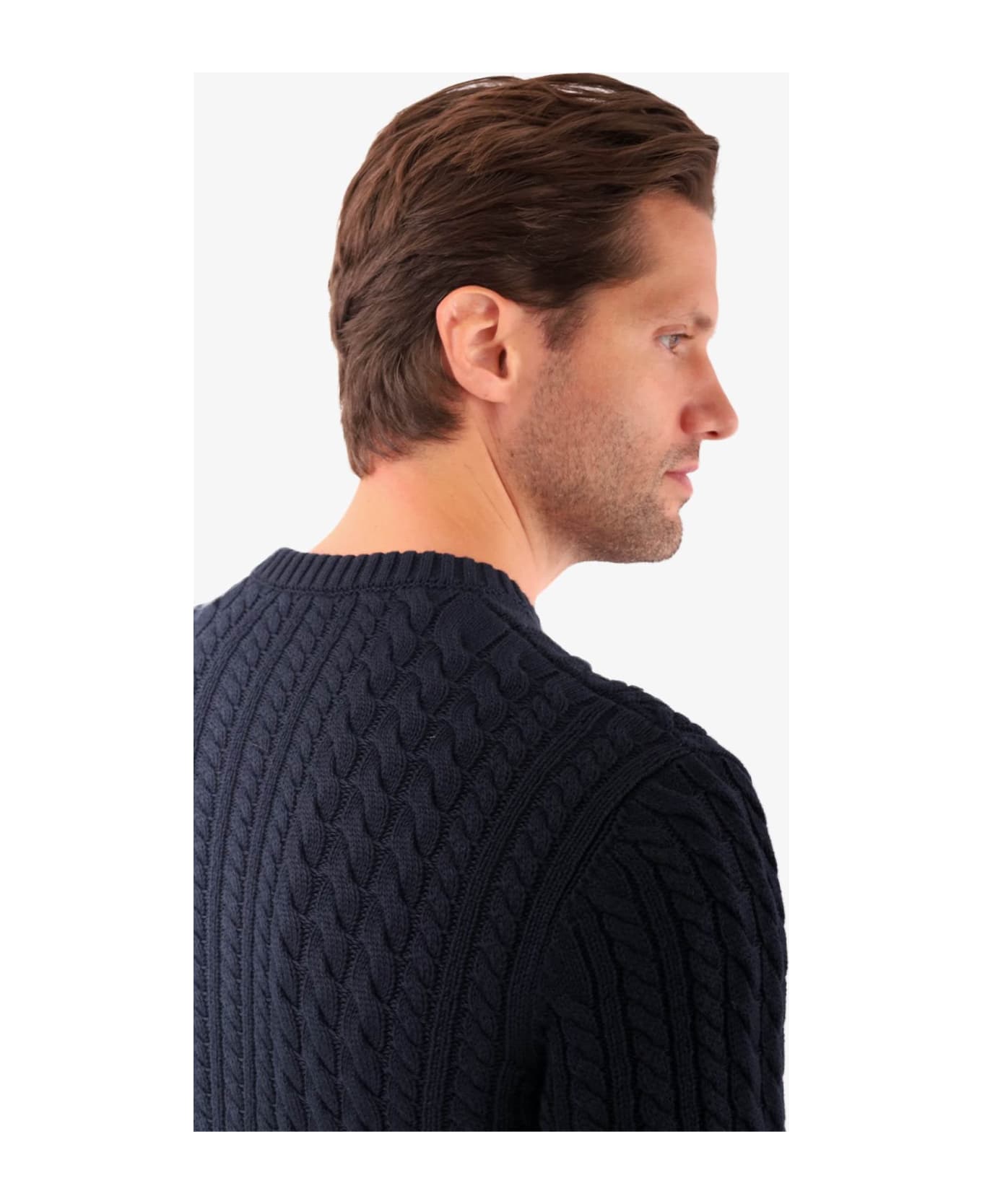 Larusmiani Sweater 'brody' Sweater - Navy ニットウェア