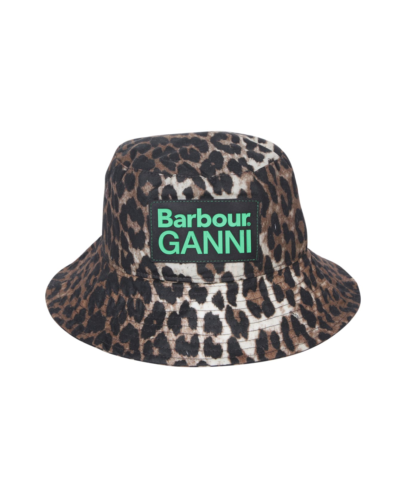 Ganni Leopard Print Bucket Hat - Multi