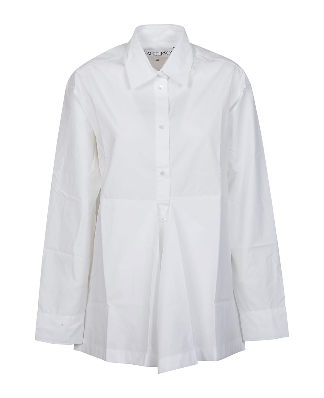 J.W. Anderson Peplum Drape Shirt - White