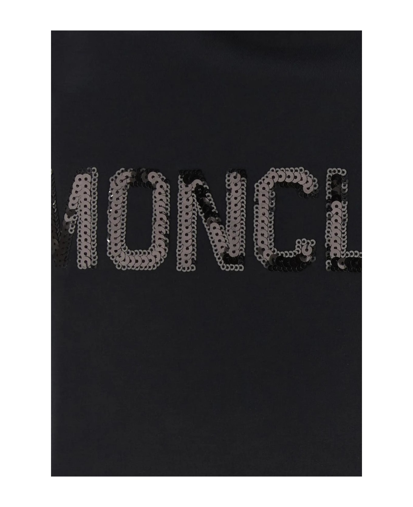 Moncler Black Cotton Oversize T-shirt - Black