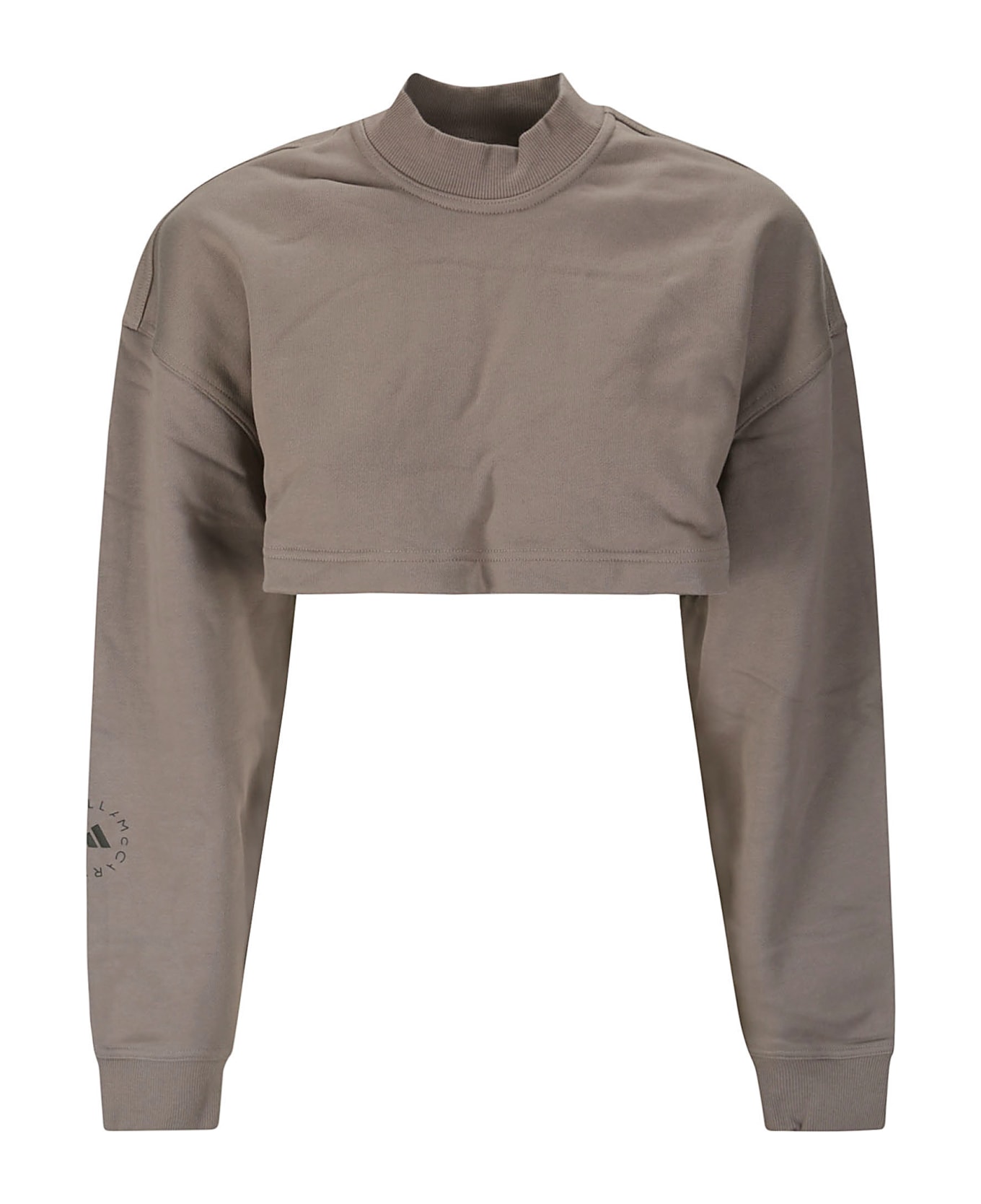 Adidas by Stella McCartney Truecasuals Cut Out Detailed Cropped Sweatshirt - TECH EARTH
