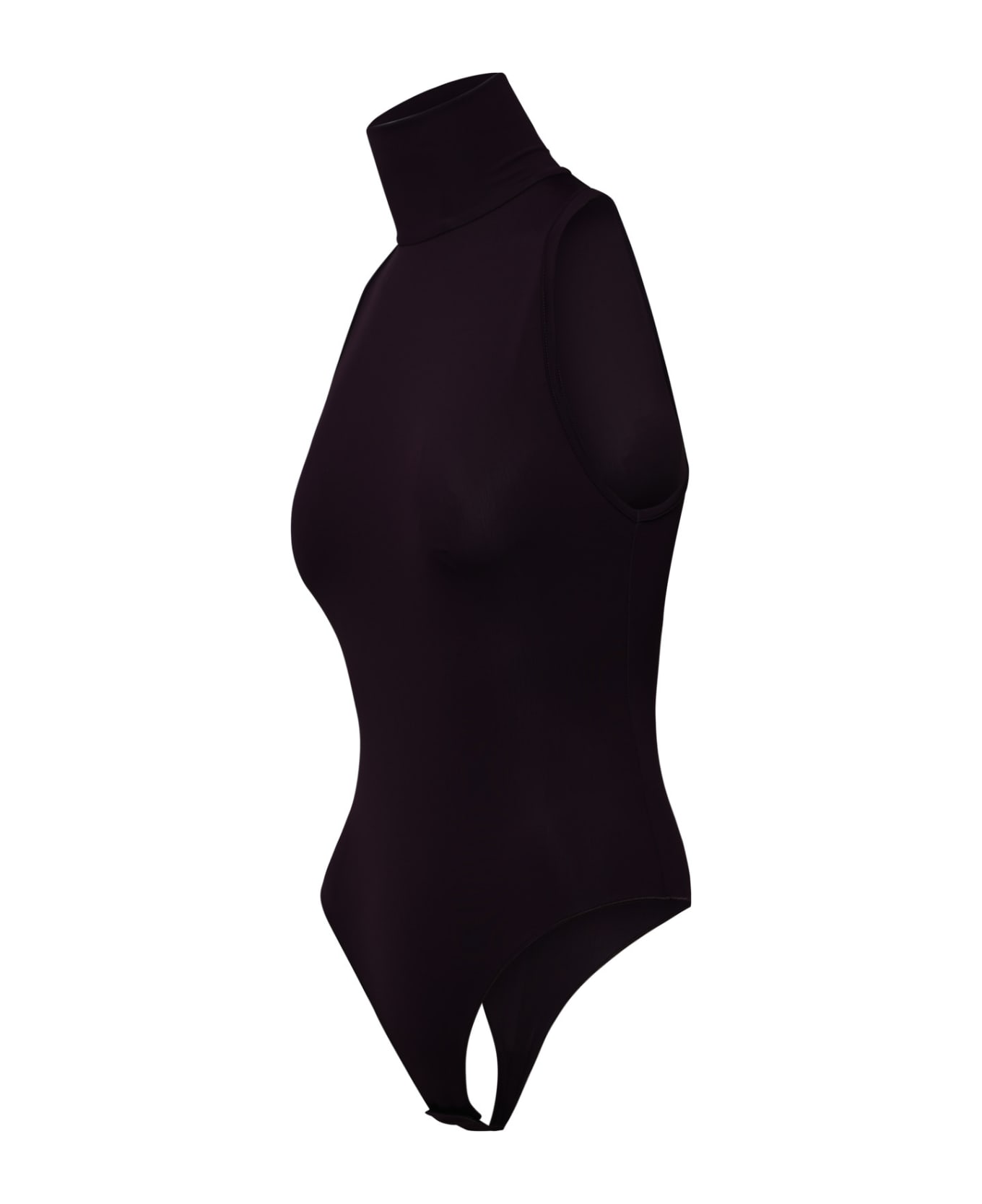 The Andamane Norah Plum Nylon Bodysuit - Bordeaux