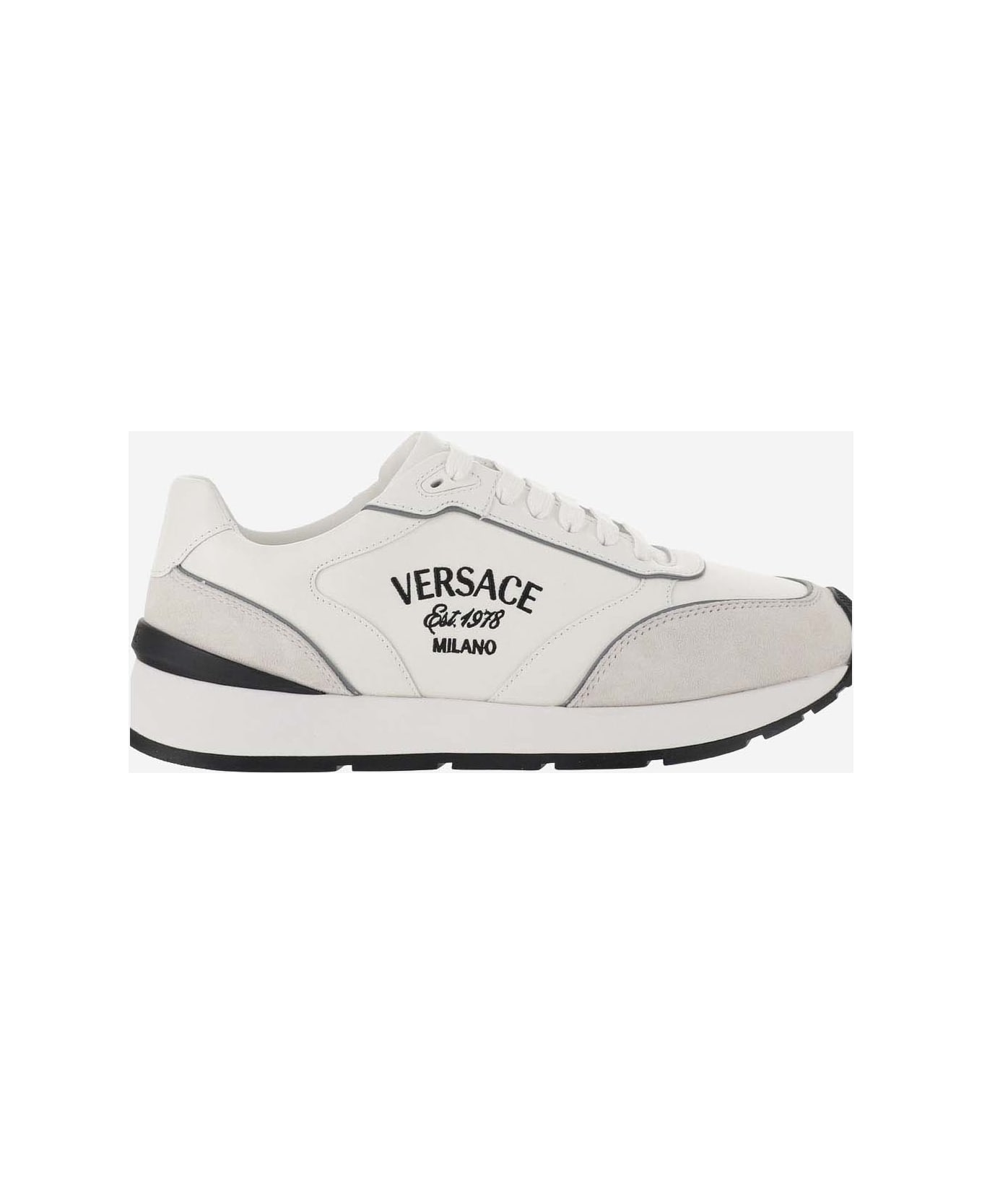 Versace Milano Runner Sneakers - WHITE