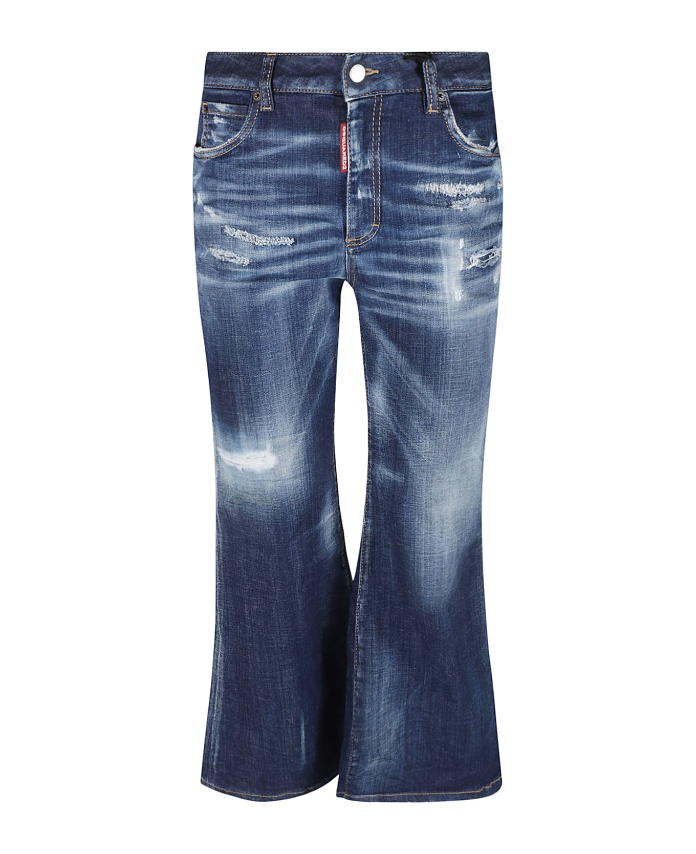 Dsquared2 'super Flare Cropped' Jeans - Denim