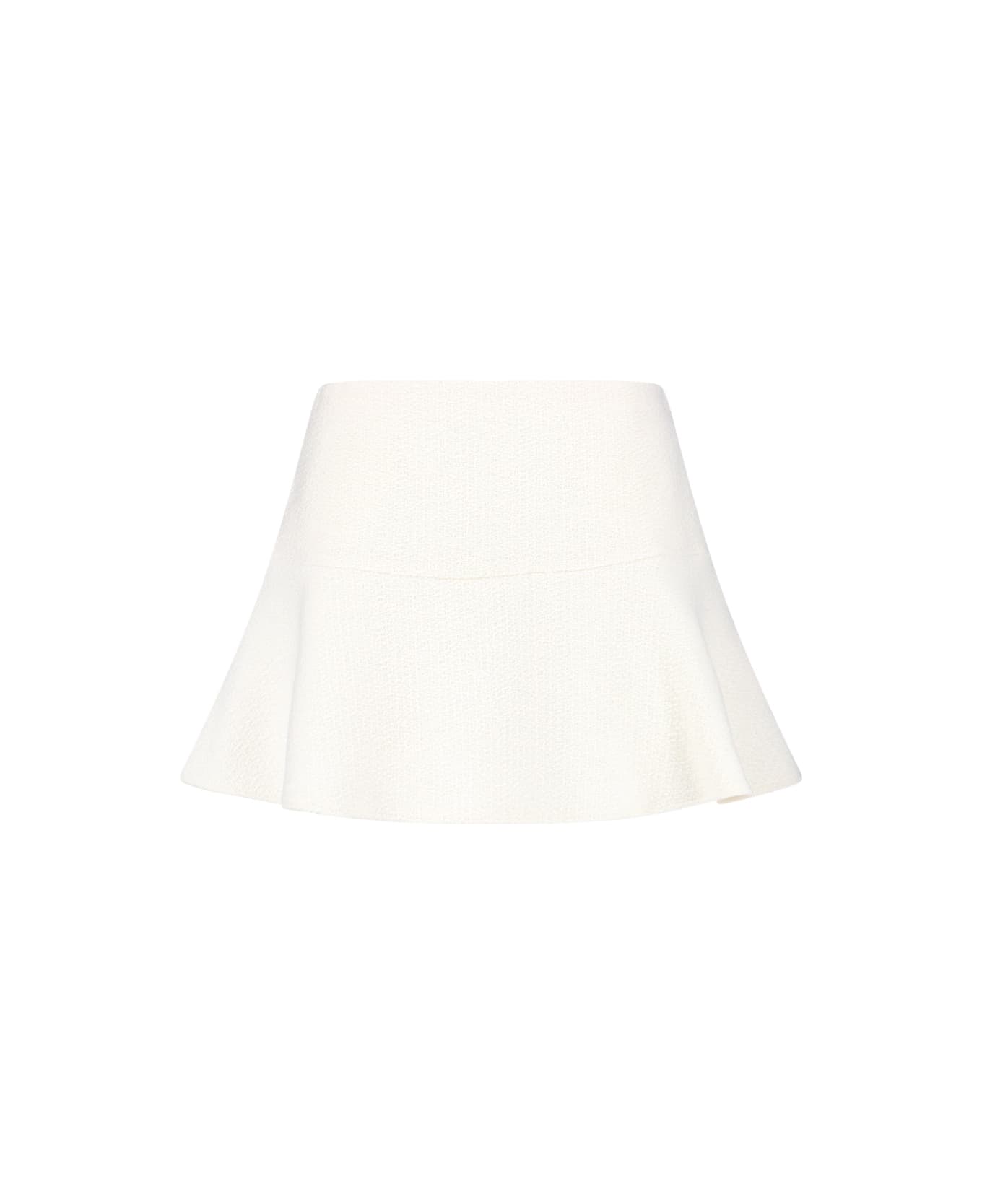 Gucci Tweed Midi Skirt - White