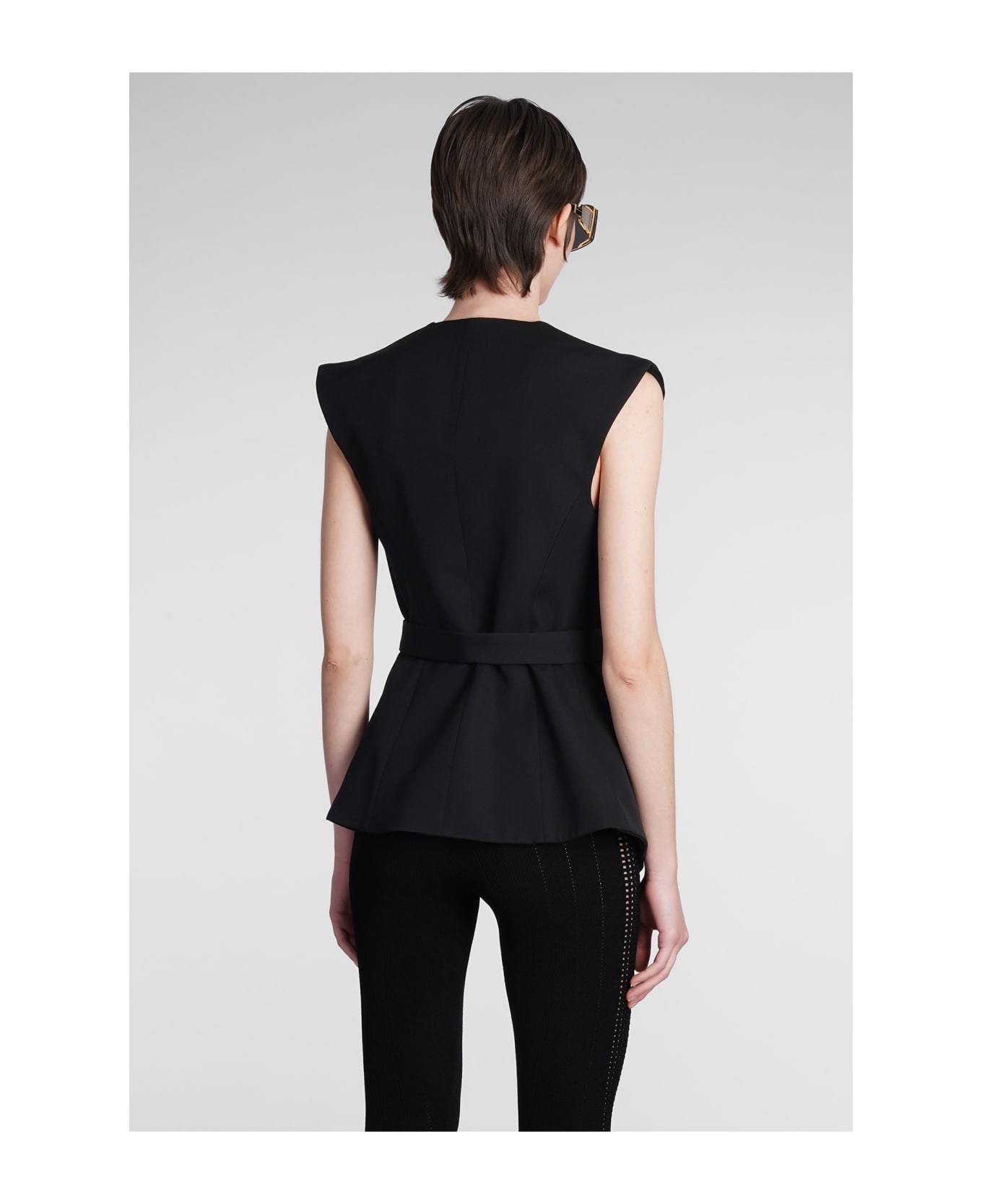 Balmain Vest In Black Wool | italist