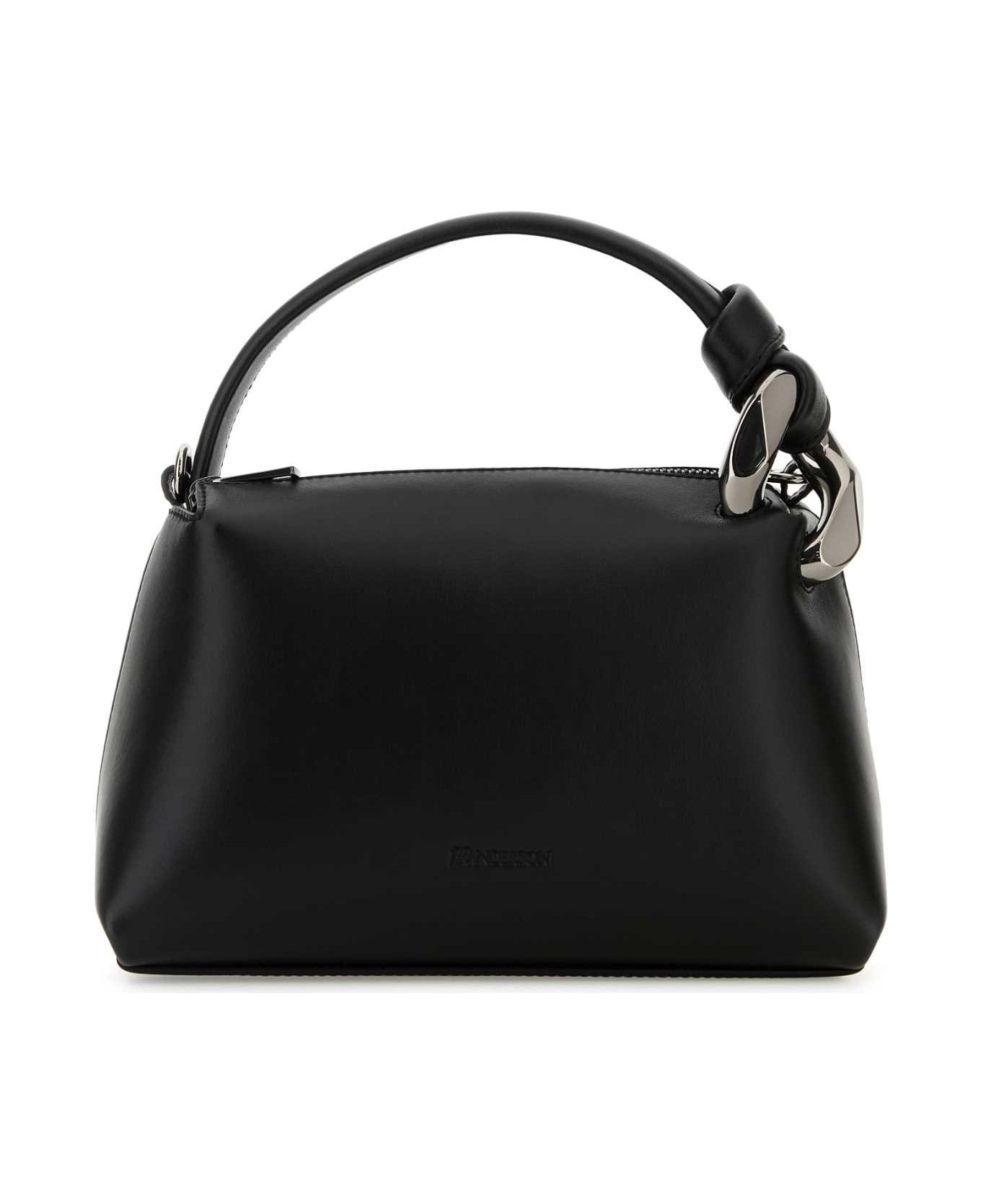J.W. Anderson Black Leather Small Jwa Corner Handbag - Black