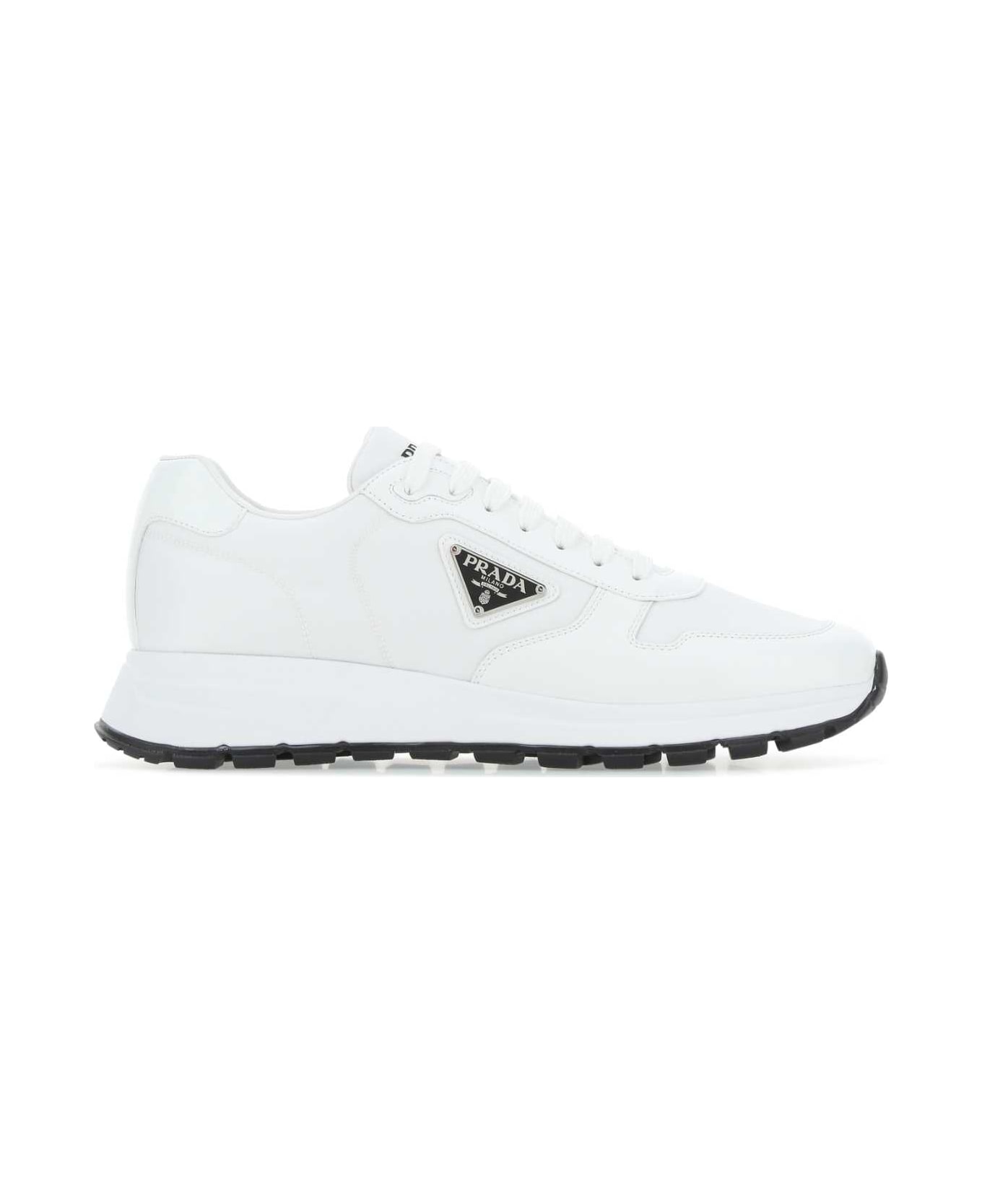 Prada White Re-nylon Prax 01 Sneakers - BIANCONERO