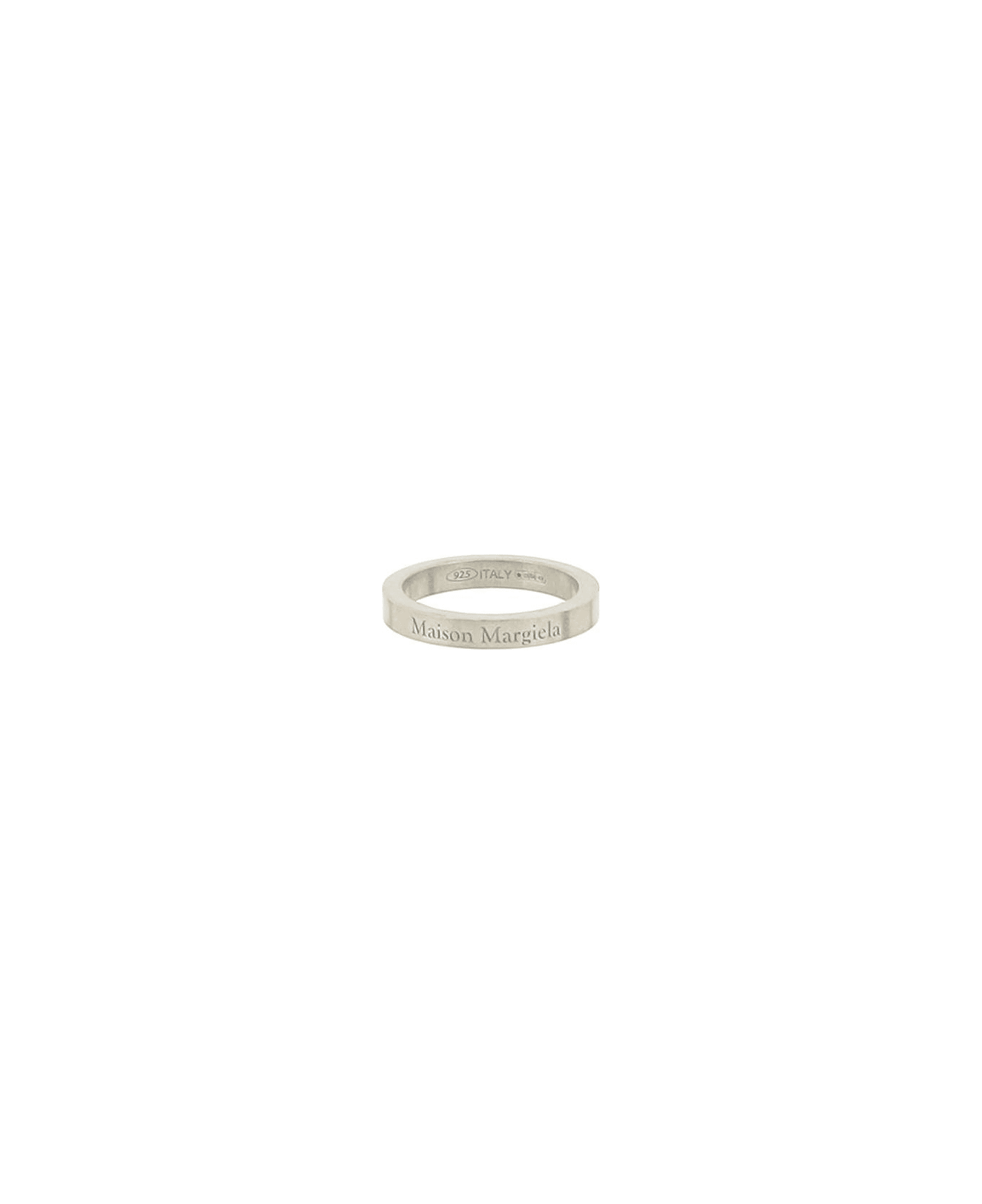 Maison Margiela Logo Ring - Palladium