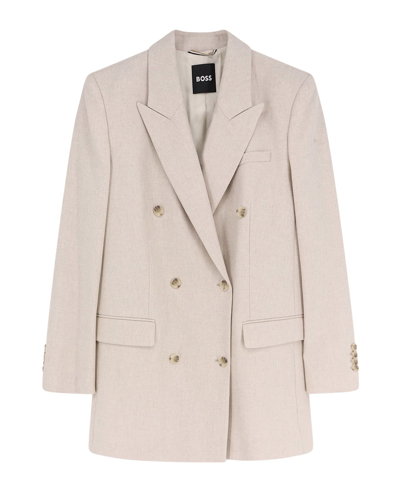 Hugo Boss Jukana Wool Blend Blazer - OPEN WHITE