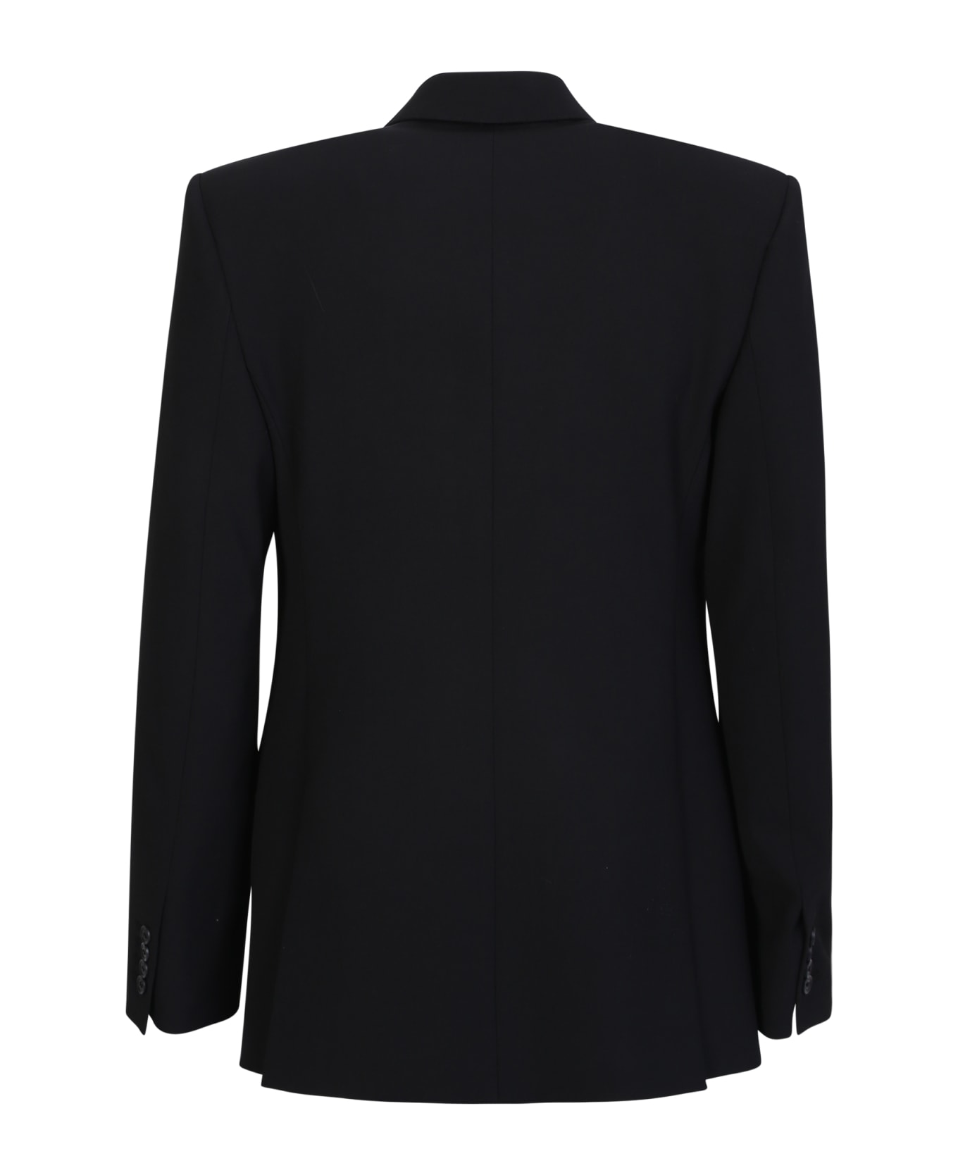 Balenciaga Double-breasted Blazer With Peaked Revers - Black
