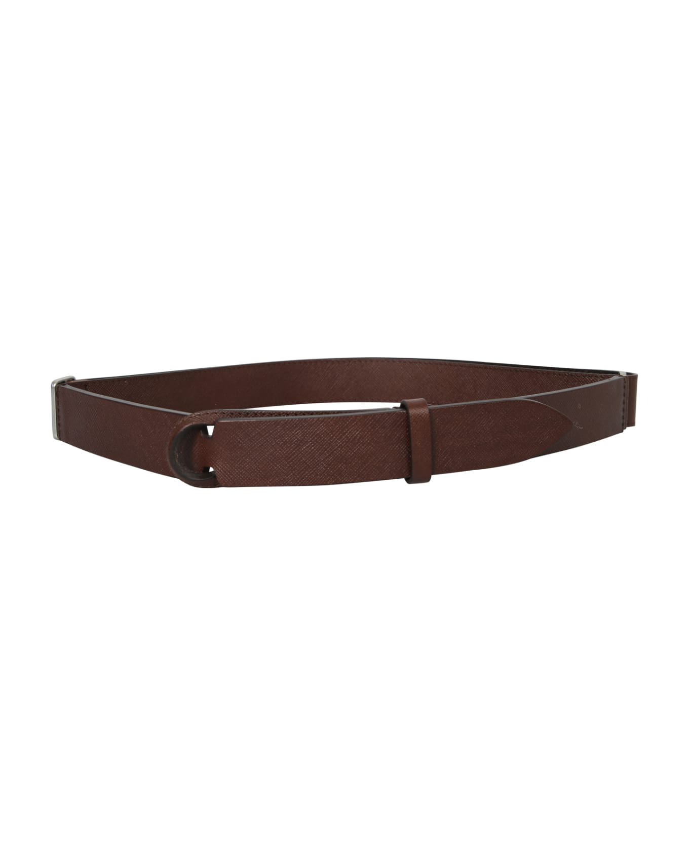 Orciani No Buckle Belt - Brown