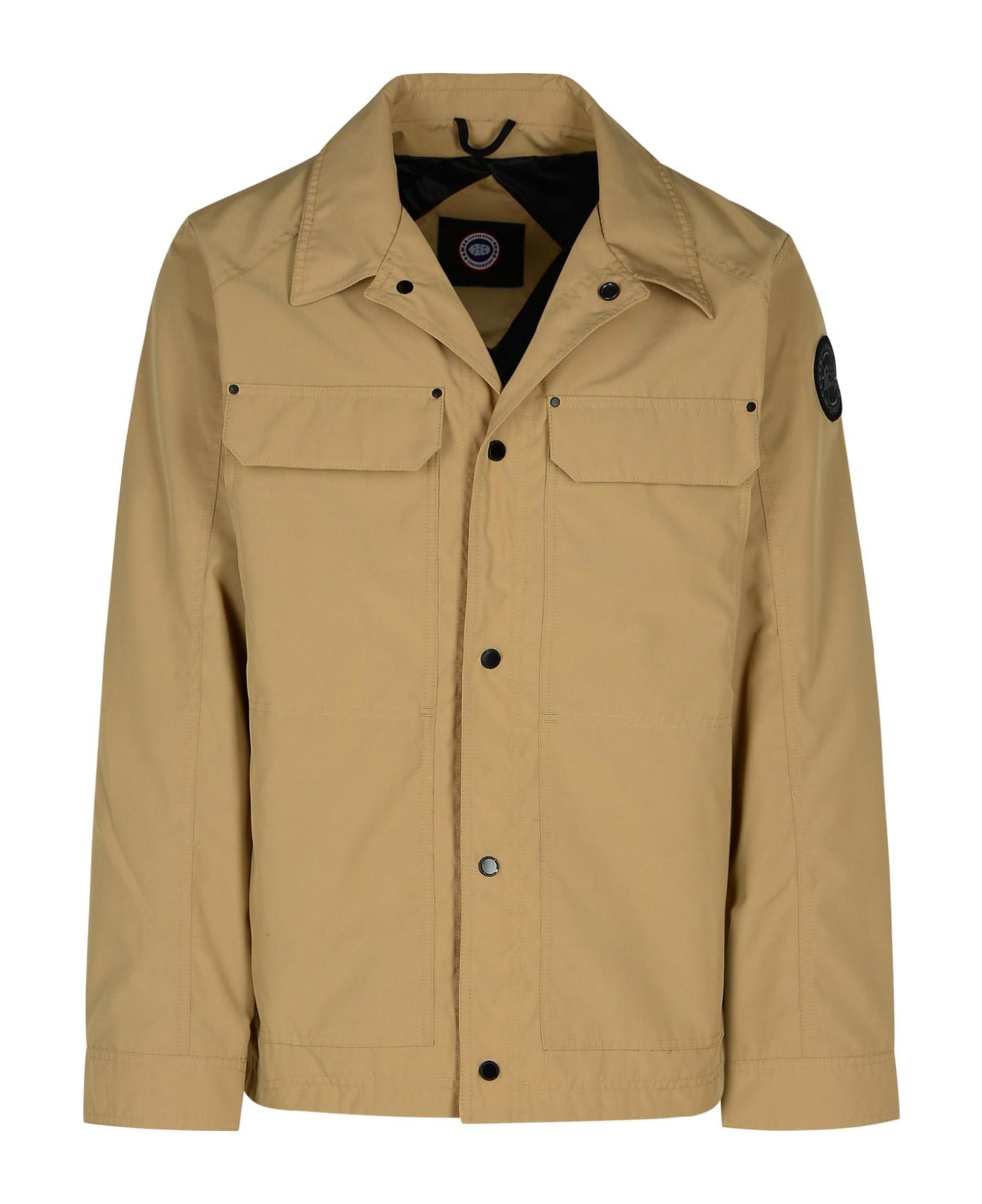 Canada Goose 'burnaby' Beige Cotton Blend Jacket - Beige