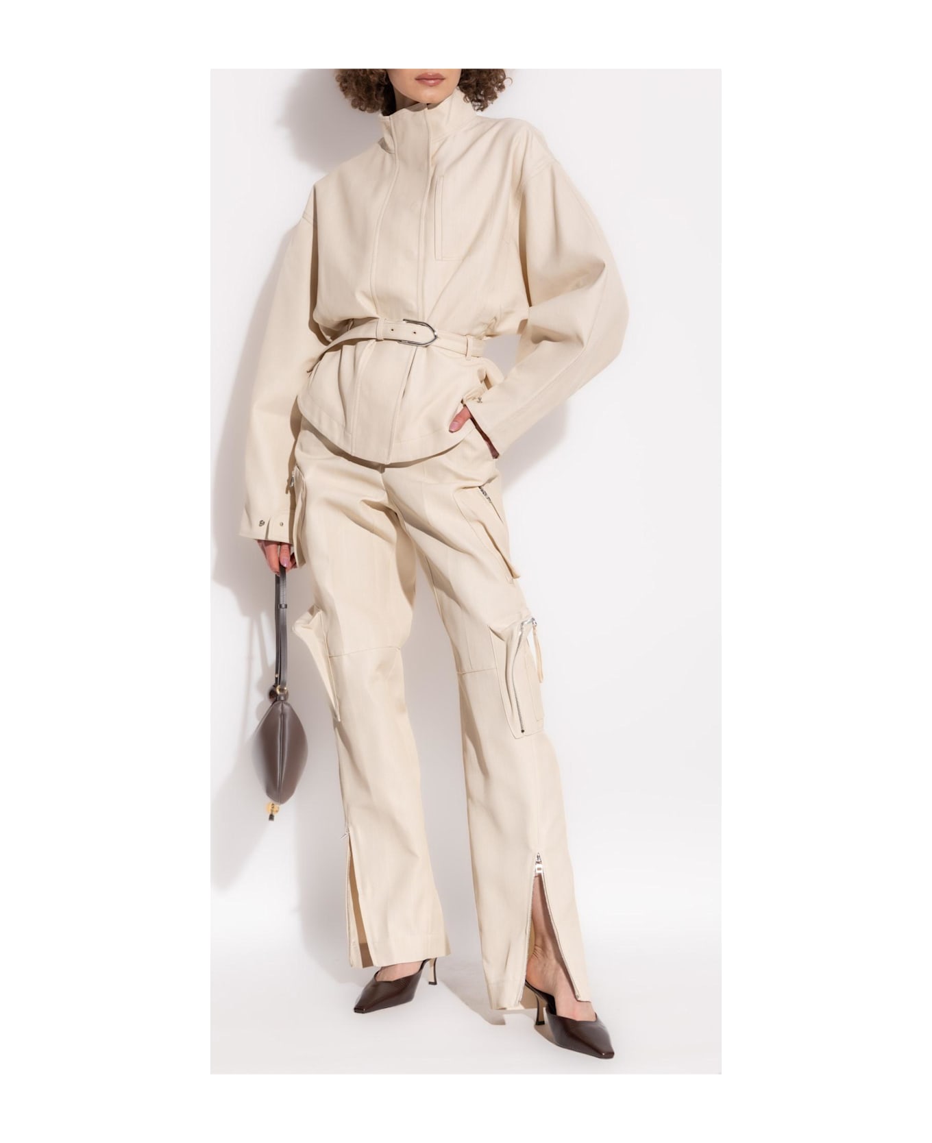 Jacquemus Pants With Pockets - NEUTRALS