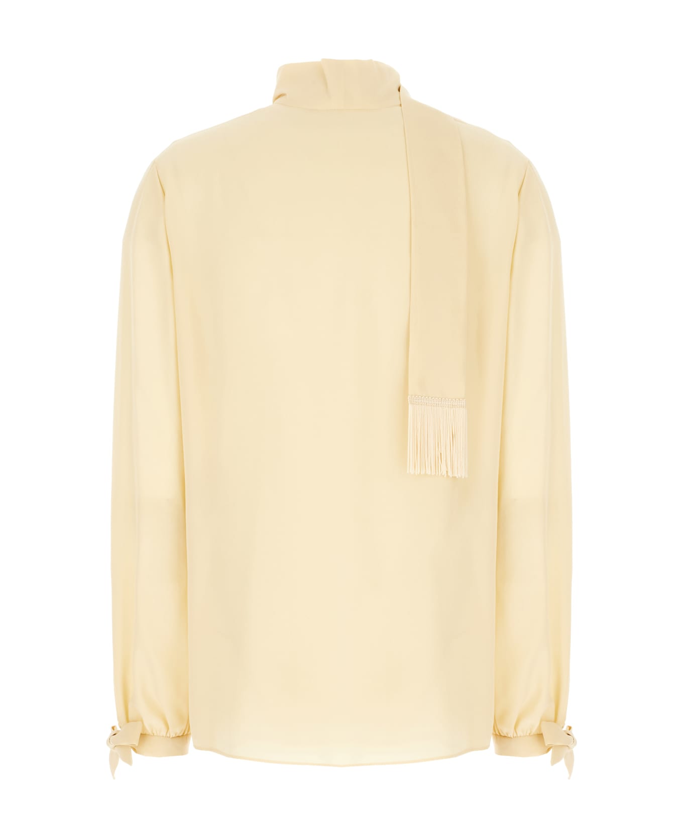 Valentino Cream Silk Blouse - Beige