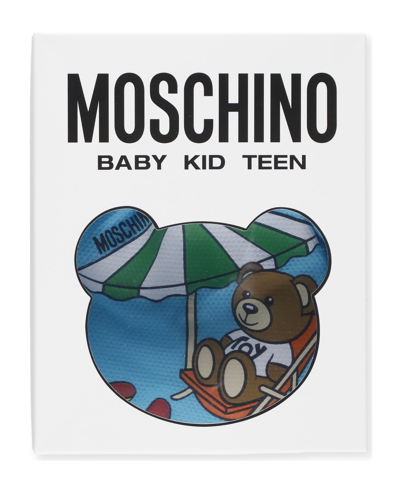 Moschino Beach Teddy Bear Onesie - Light Blue