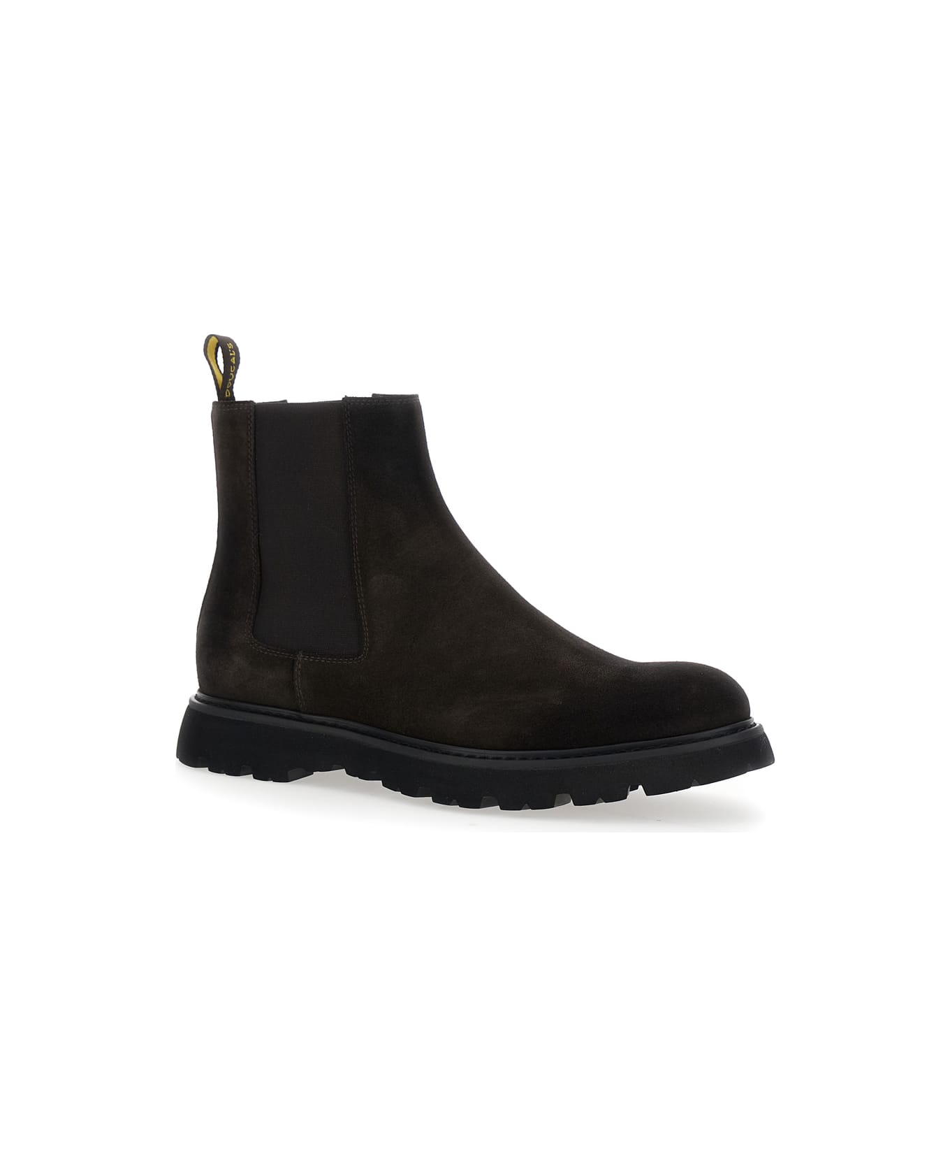 Doucal
s Brown Chelsea Boots In Suede Man - Brown