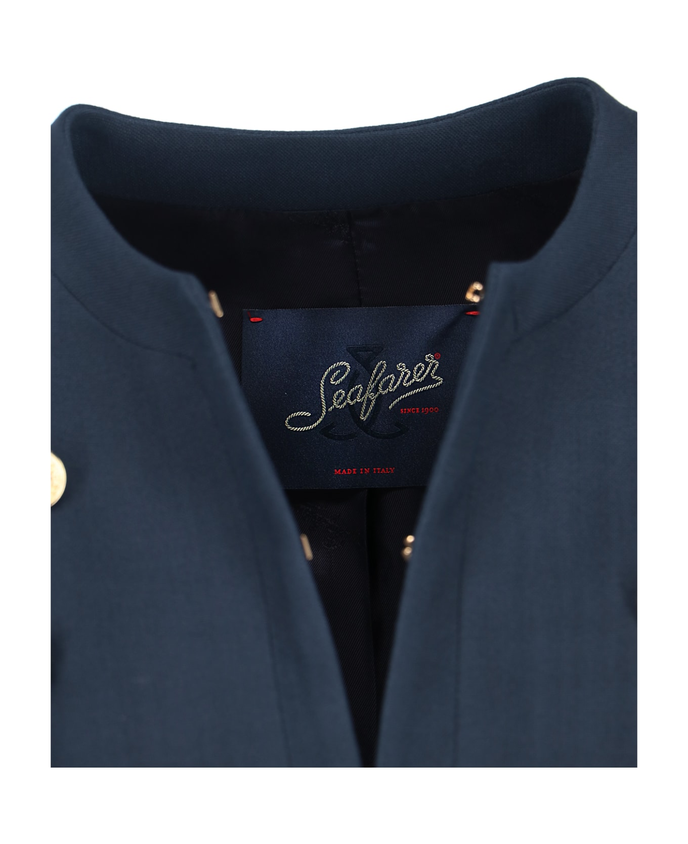 The Seafarer Button Detail Jacket - Blue ジャケット