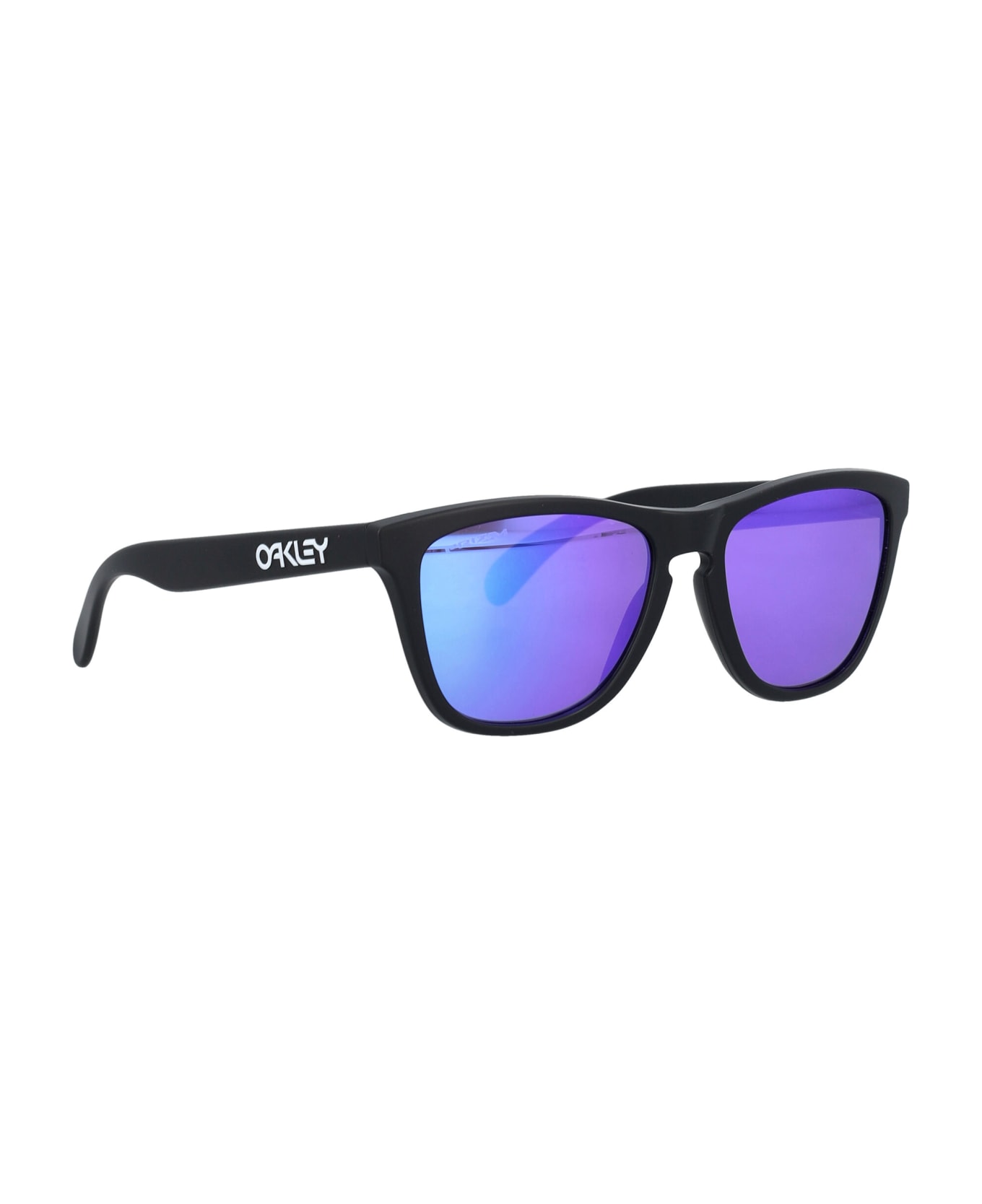 Oakley Frogskins Sunglasses - MATTE BLACK PRIZM VIOLET