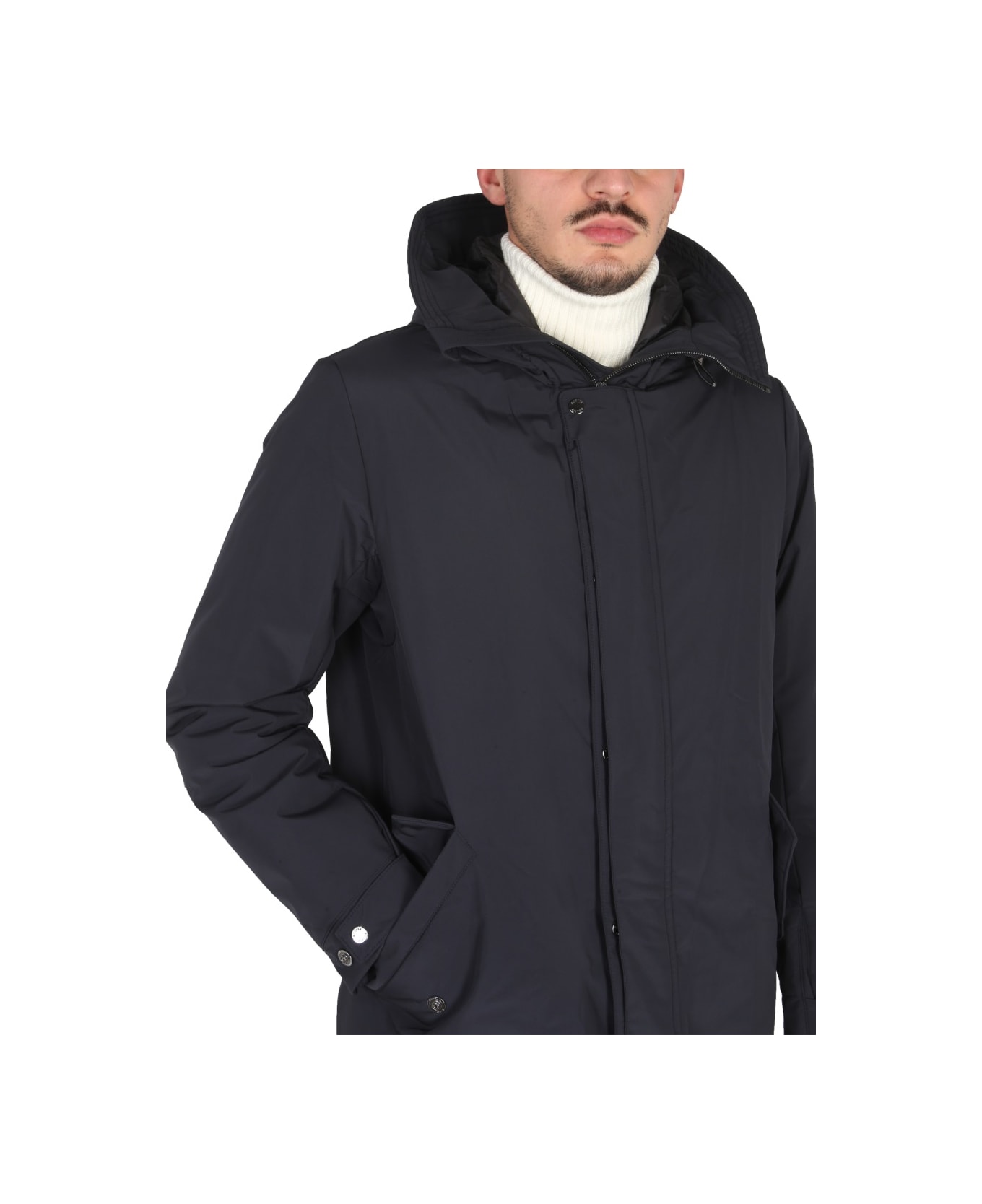 Moorer Hooded Jacket - BLUE コート
