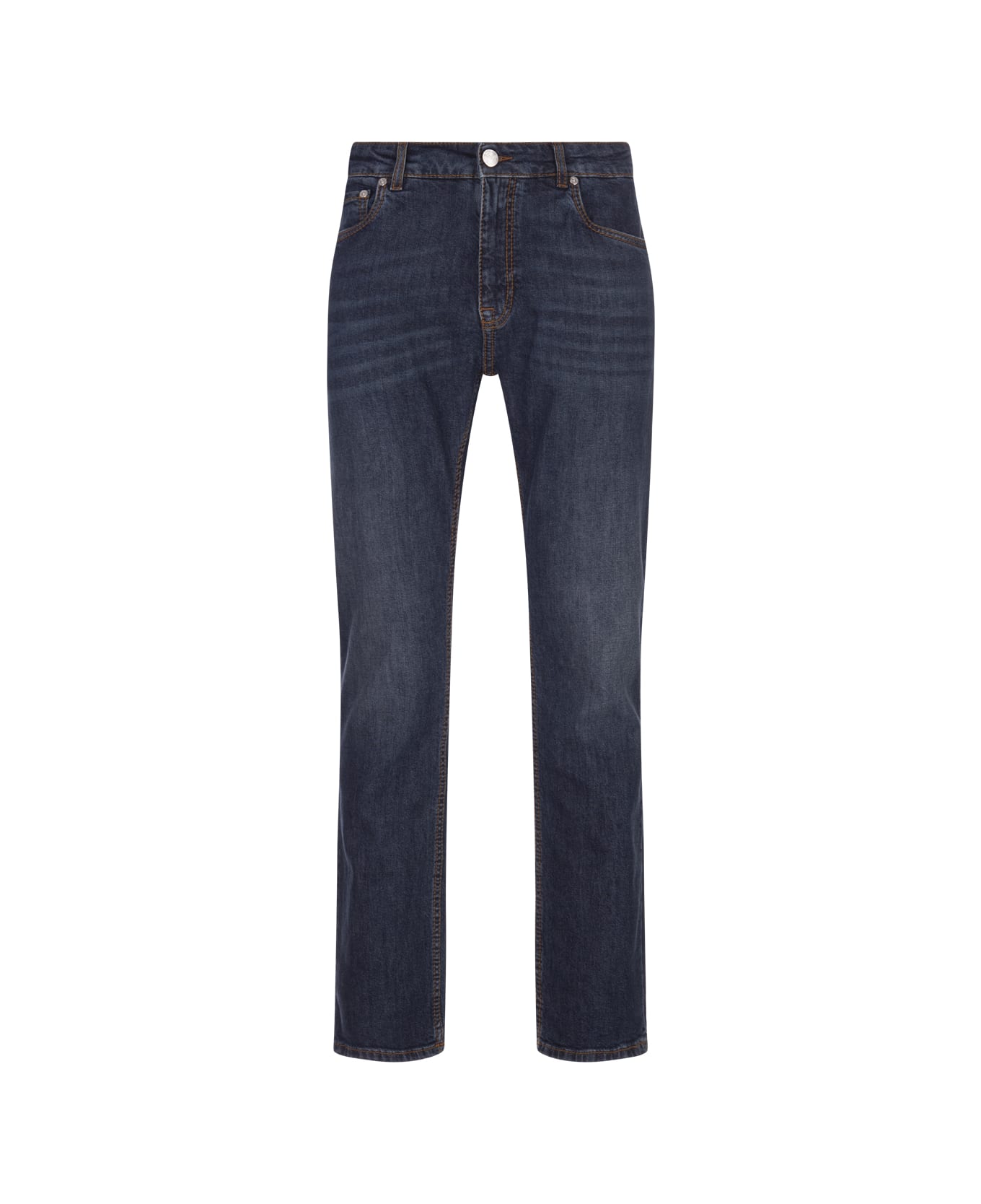 【関税&送料込】Etro Jeans With Embroidered Pegasus Etro Navy Blue Jeans With Pegasus Embroidery At Back
