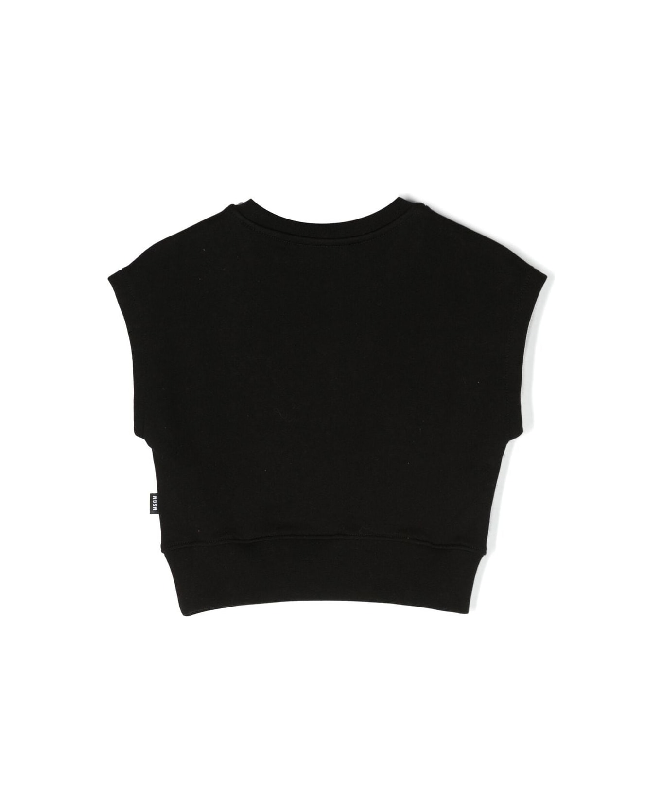 MSGM Sweatshirt With Print - Black
