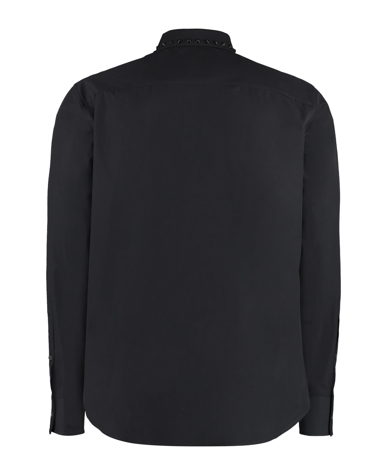 Valentino Long Sleeve Cotton Shirt - black