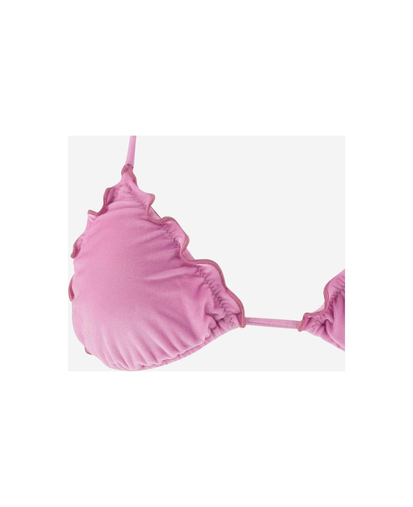 MC2 Saint Barth Stretch Nylon Bikini Top - Pink