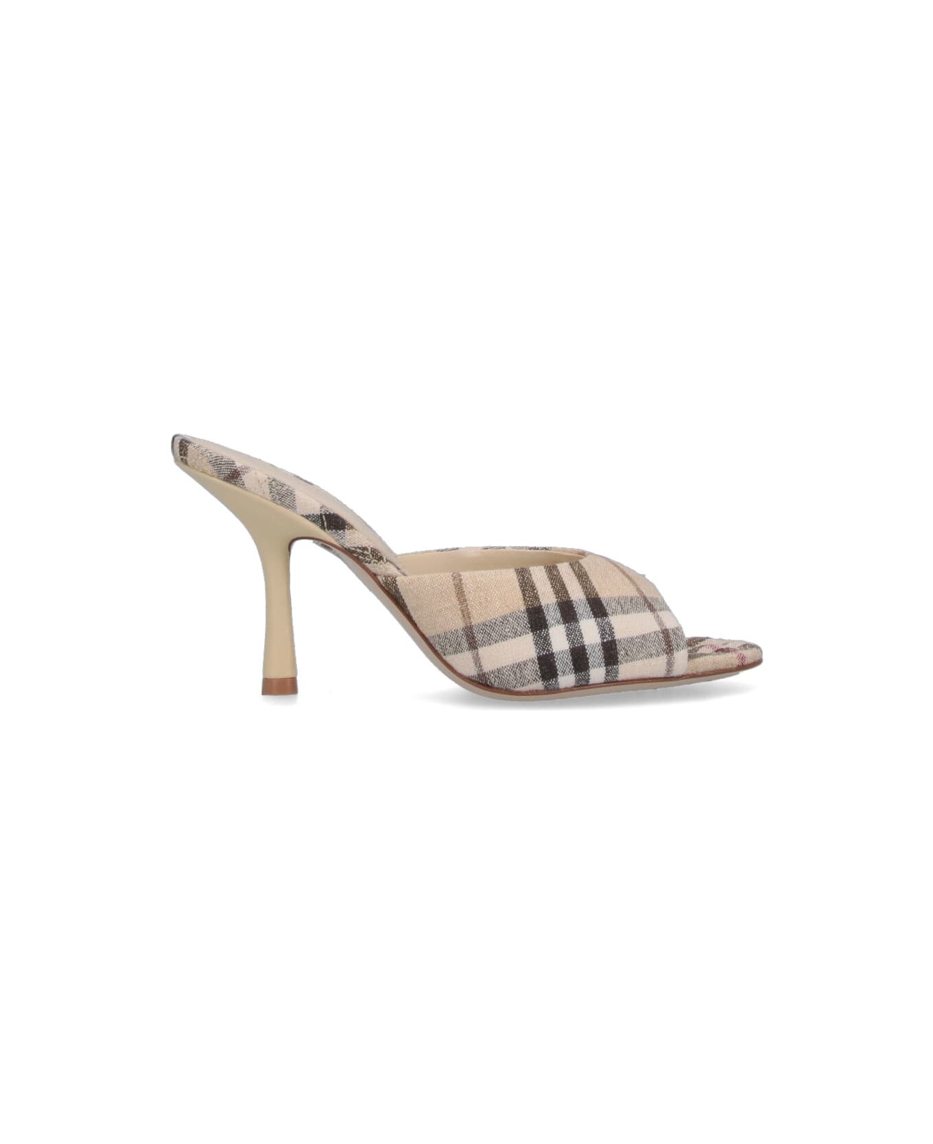 Burberry "check" Pumps Sandals - Beige