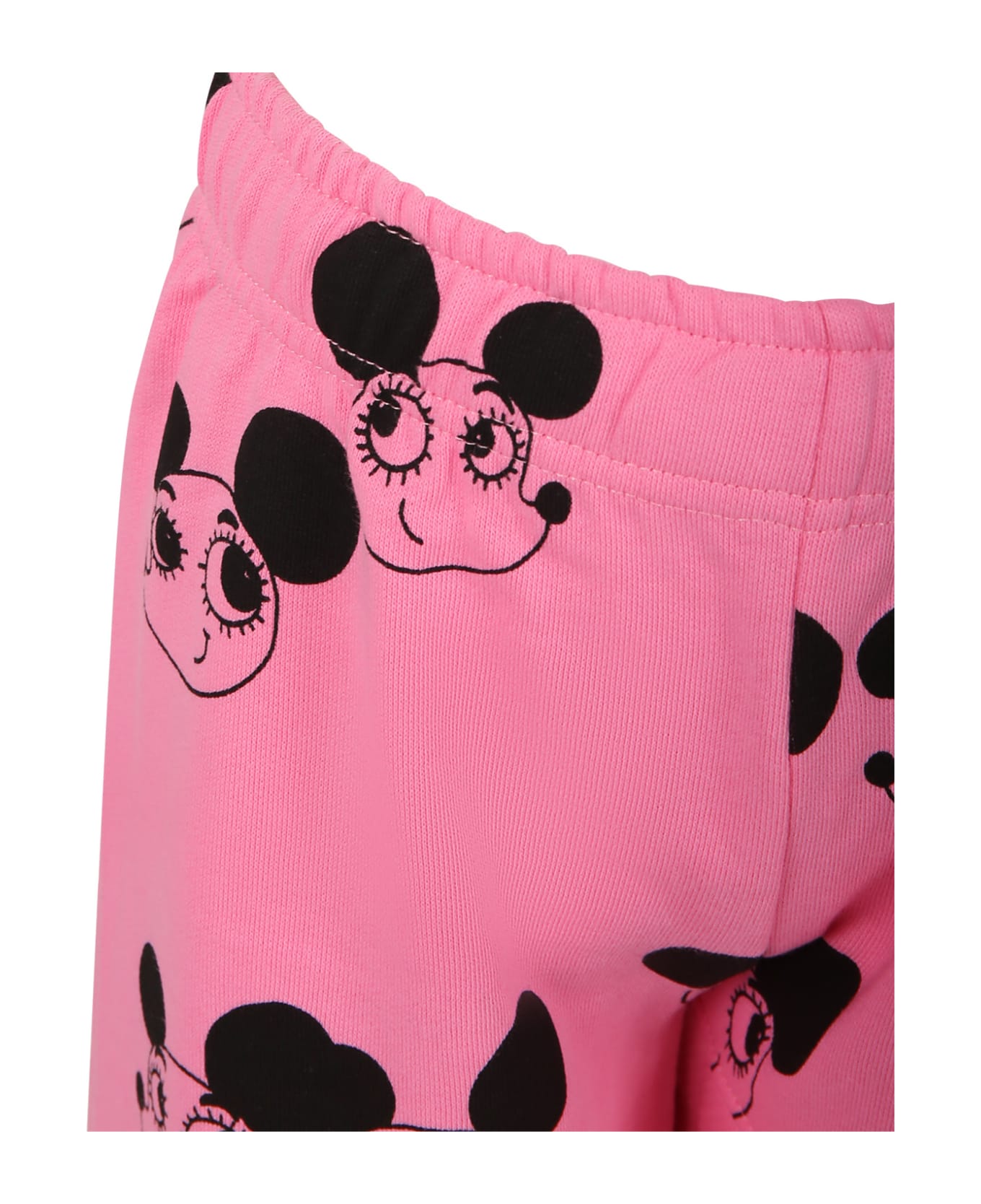 Mini Rodini Pink Trousers For Boy With Mice - Pink
