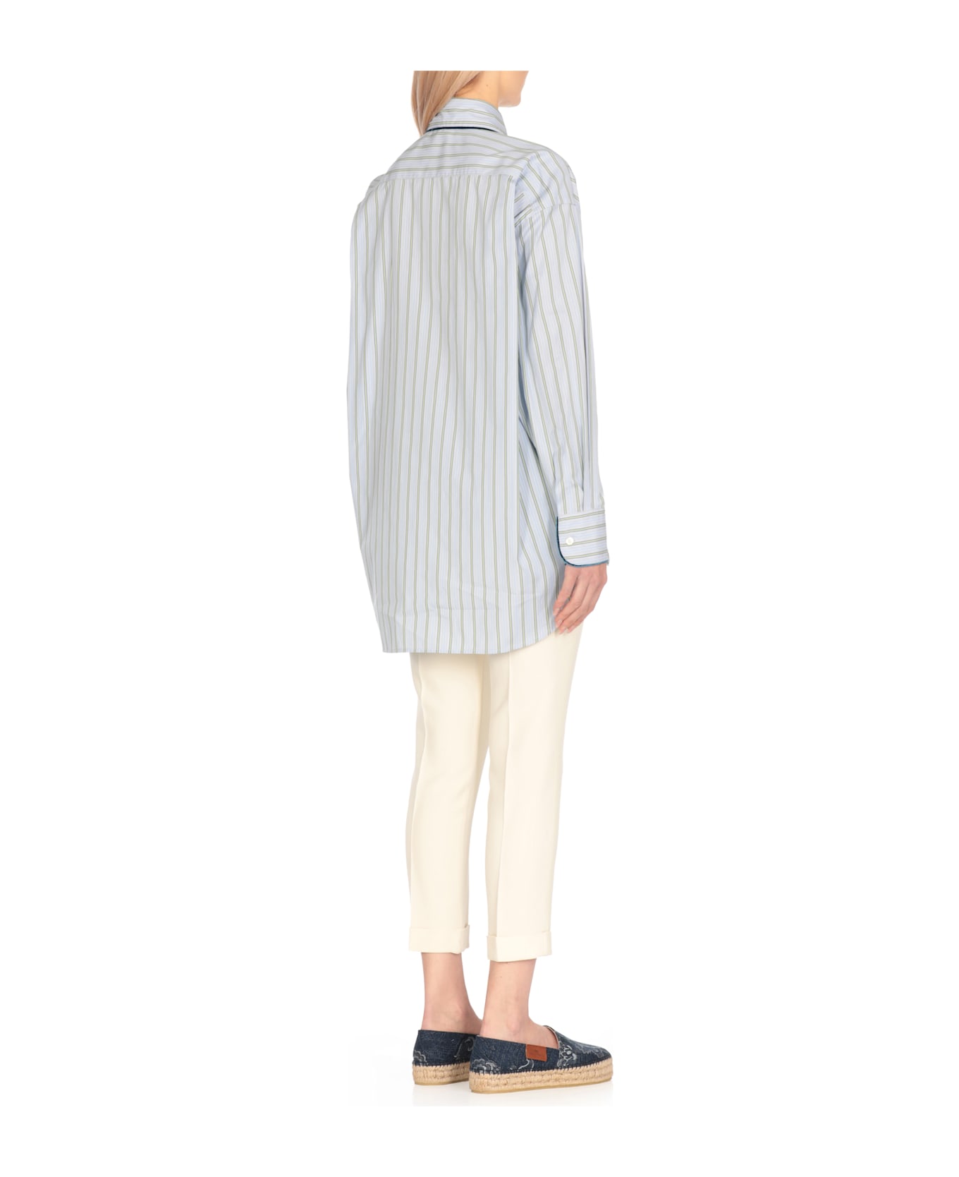 Etro Cotton Shirt - Light Blue