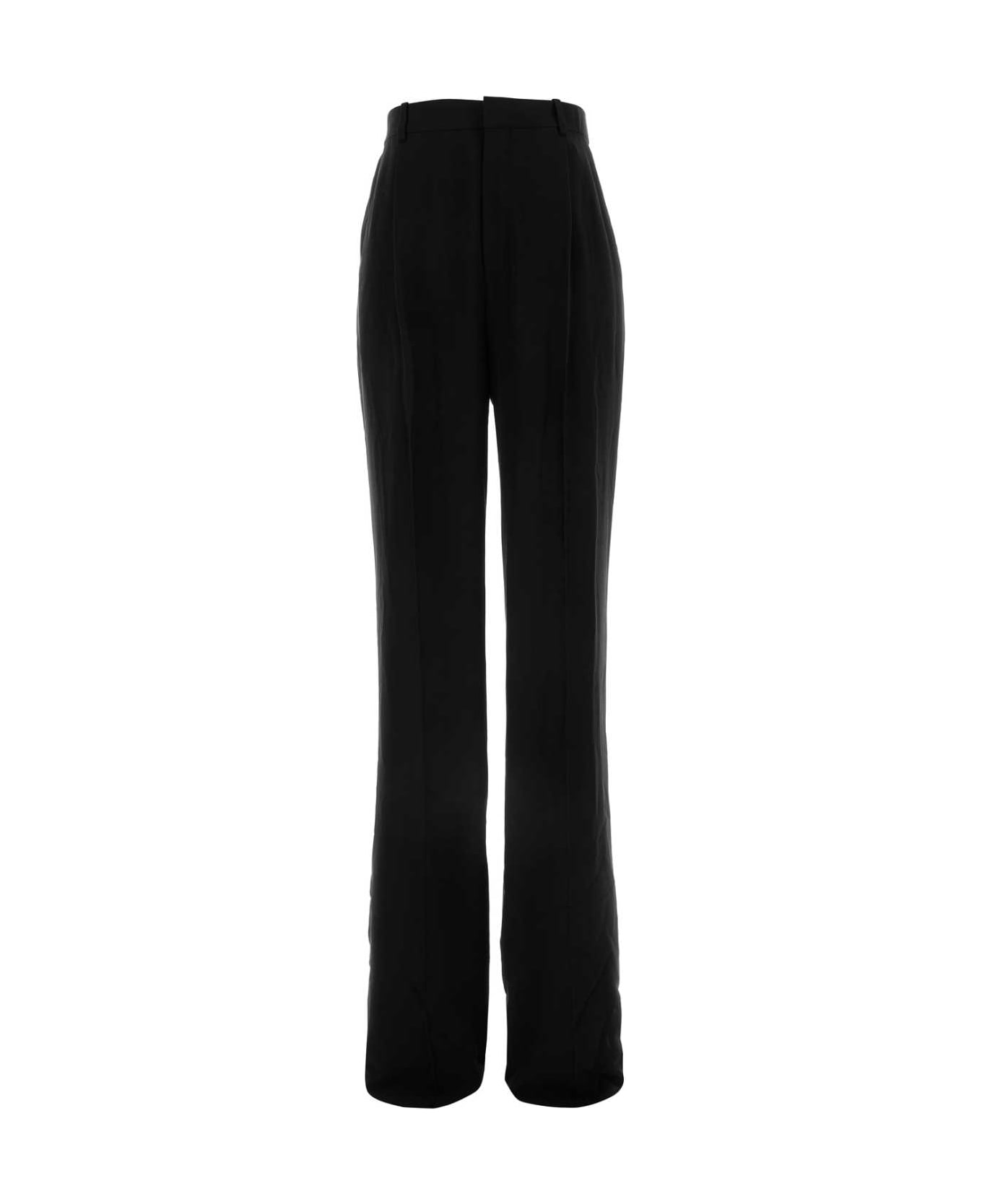 Saint Laurent Black Crepe Pant - NOIR