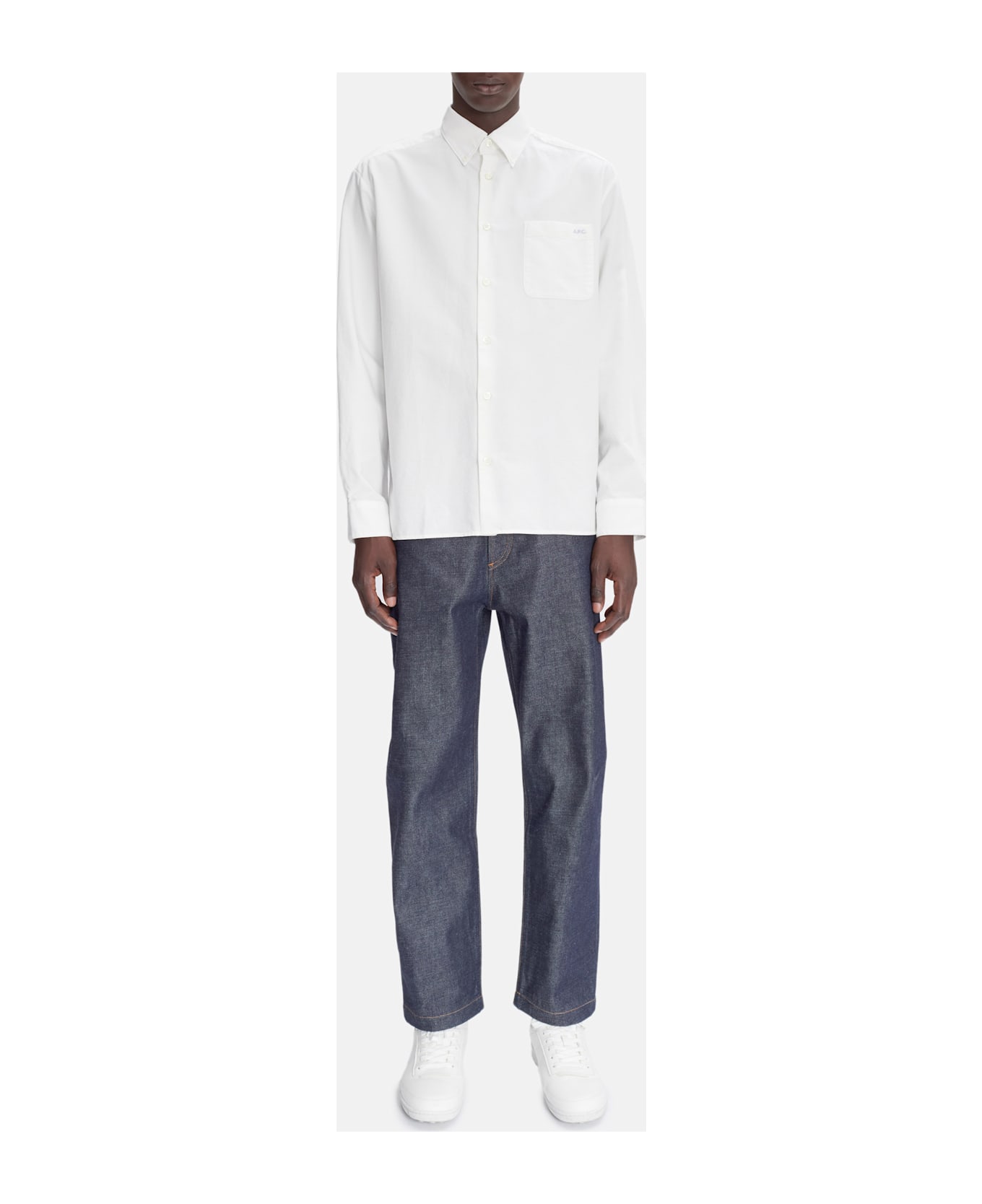 A.P.C. Chemise Mateo Logo - White