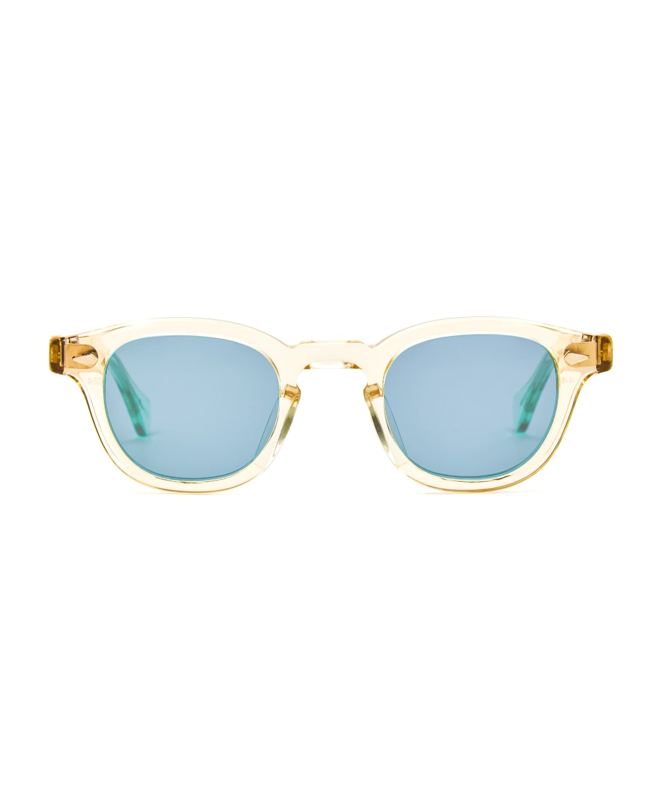 Julius Tart Optical Ar 46x24 - Champagne / Light Blue Lens Sunglasses - giallo