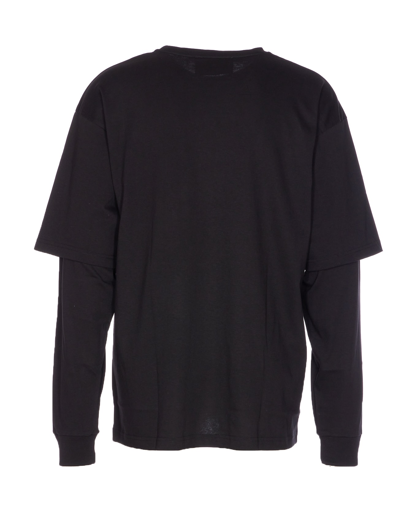 Vision of Super Double Sleeves Puff Print T-shirt - Black