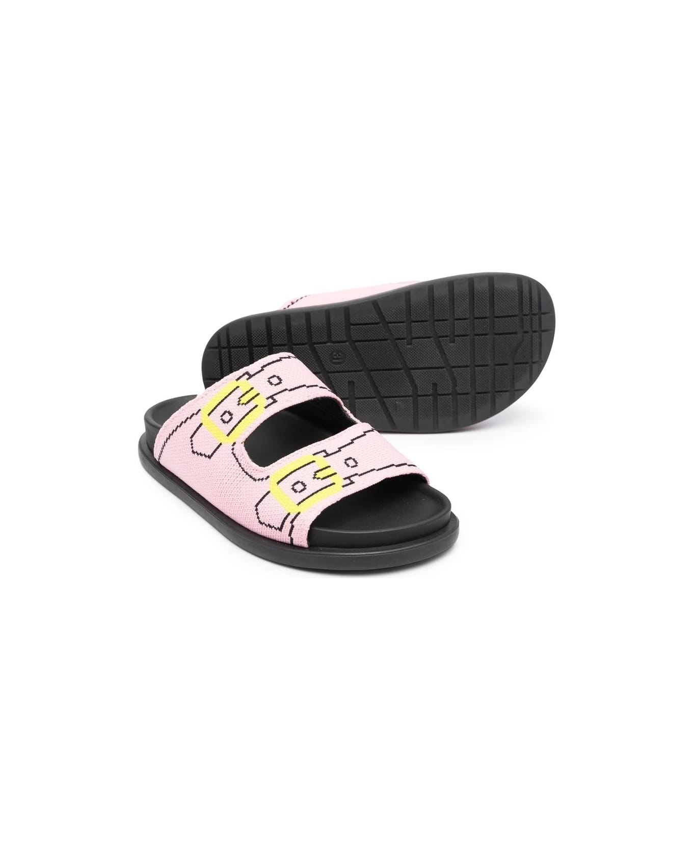 Marni Slide Sandals With Buckle - Black