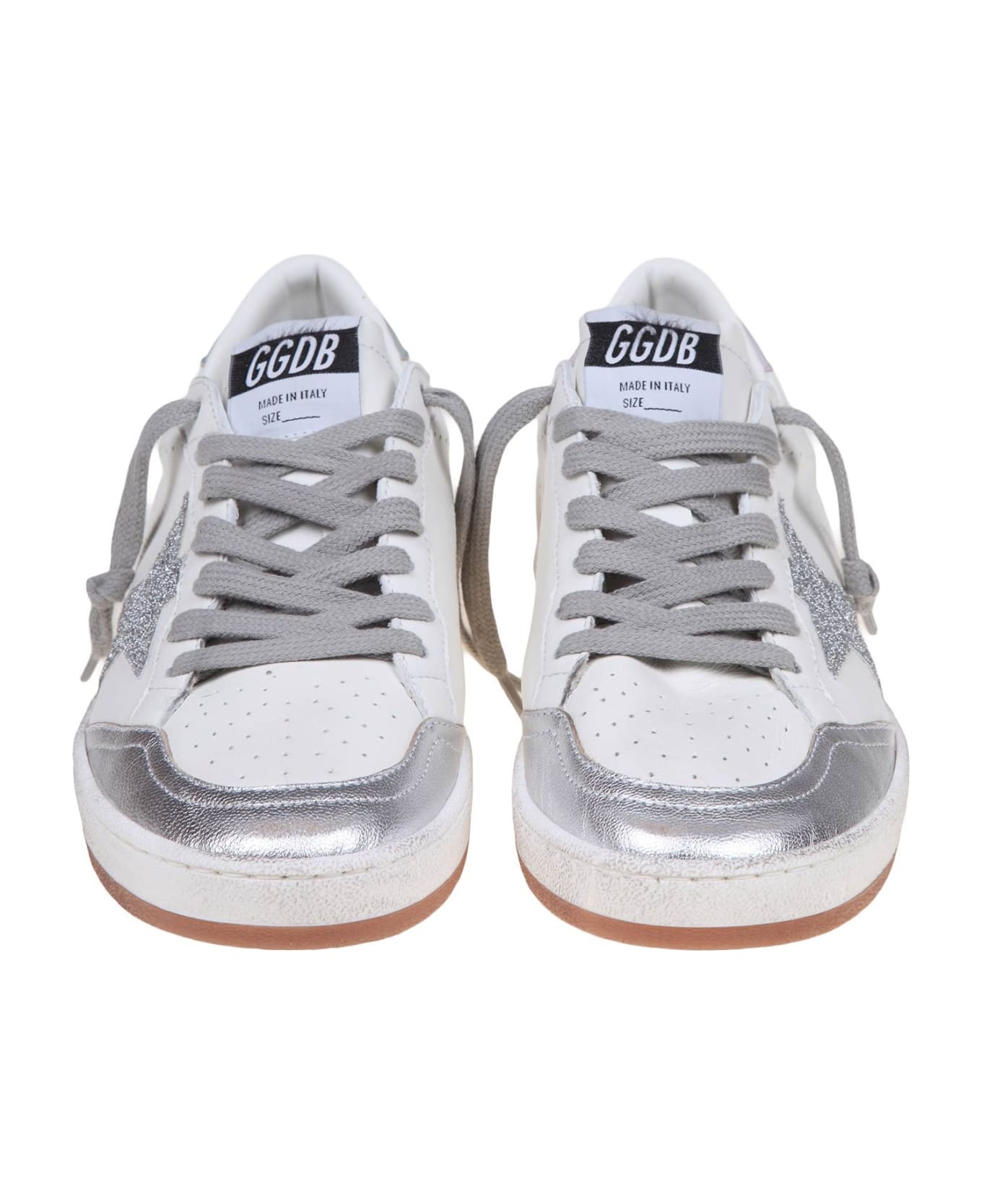 Golden Goose Ball-star Sneakers - White/Silver