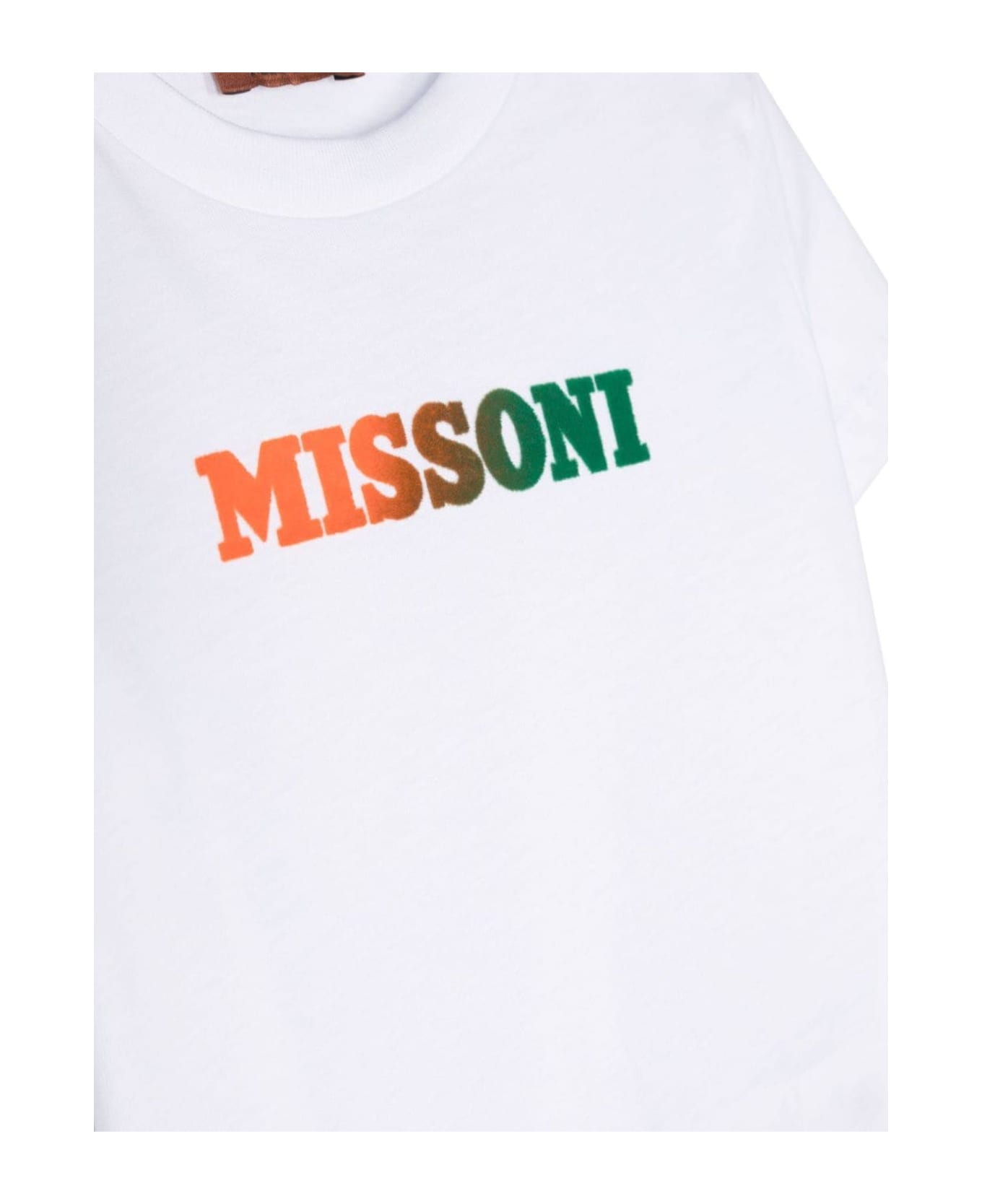 Missoni Kids White Cotton T-shirt - Bianco