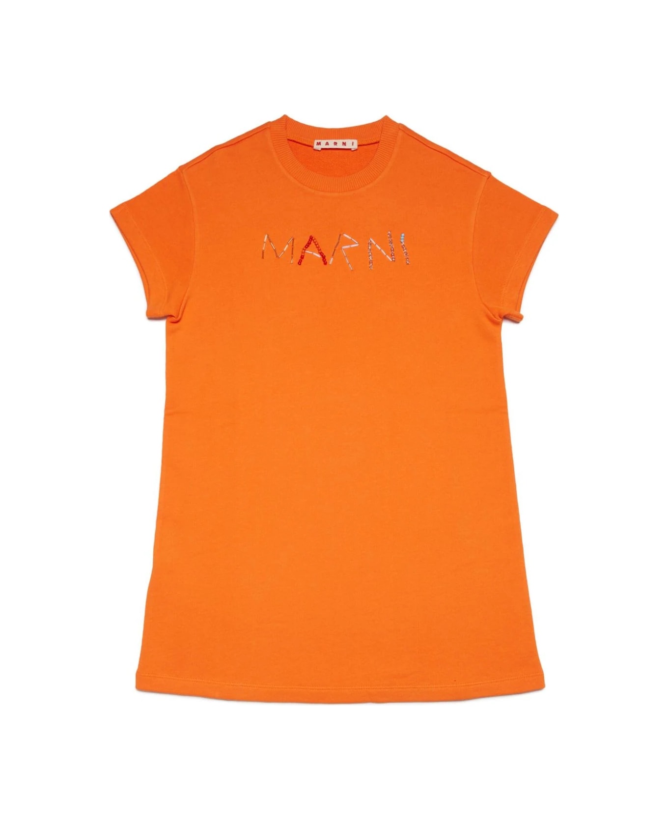 Marni Abito Con Logo - Orange ワンピース＆ドレス